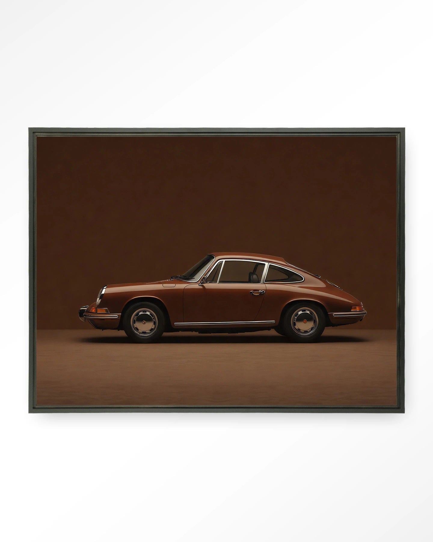 Brown Porsche - Moderne Wanddecoratie | Artprint, Glass Art & Wandkleed by Urban Cotton