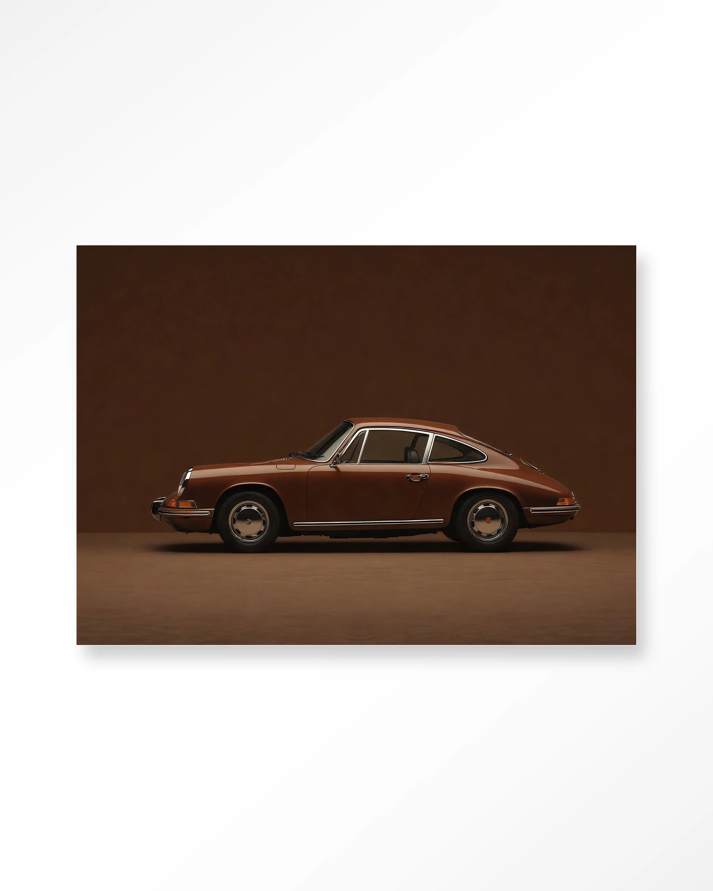 Brown Porsche - Moderne Wanddecoratie | Artprint, Glass Art & Wandkleed by Urban Cotton