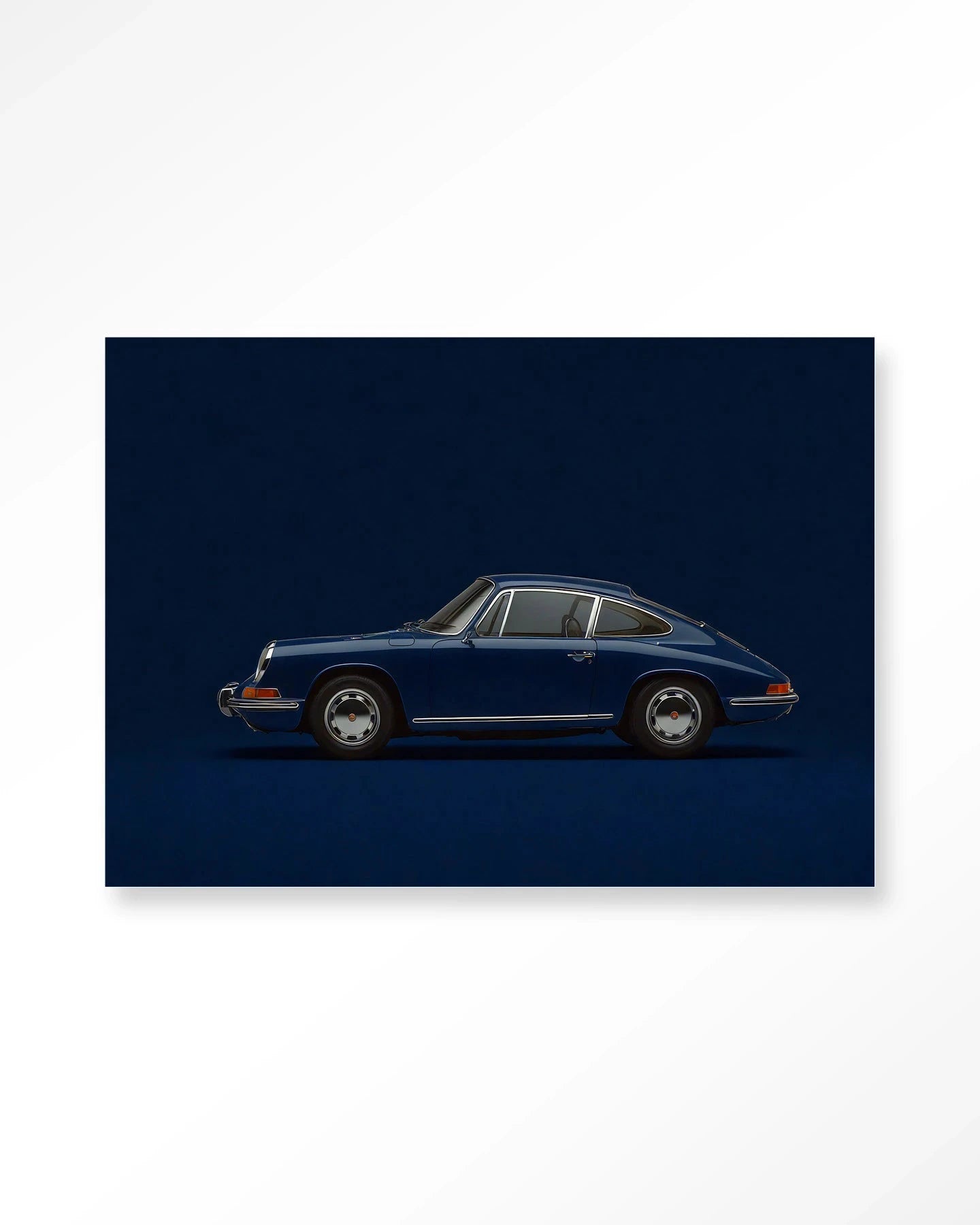 Blue Porsche - Moderne Wanddecoratie | Artprint, Glass Art & Wandkleed by Urban Cotton