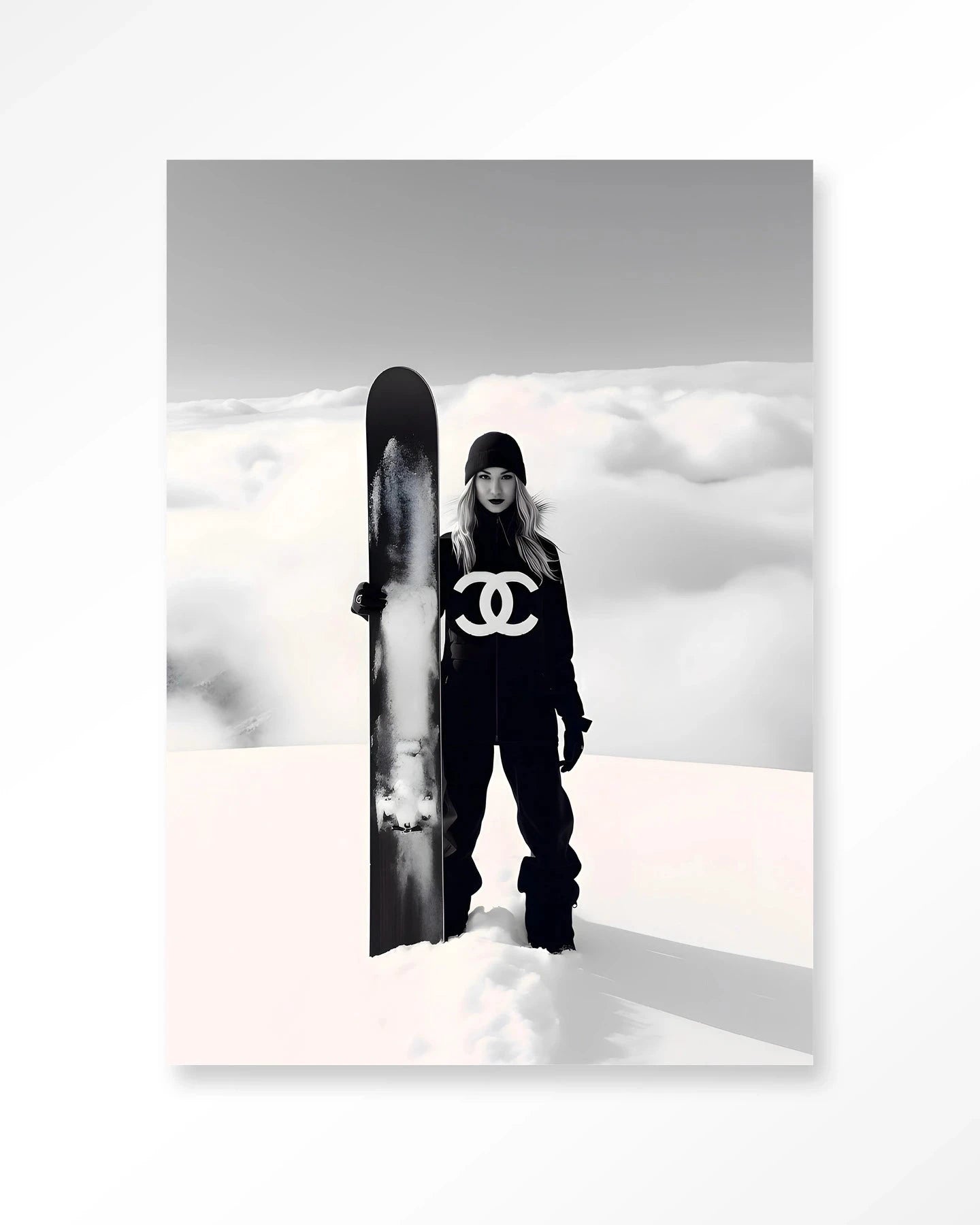 Snow Girl - Moderne Wanddecoratie | Artprint, Glass Art & Wandkleed by Urban Cotton