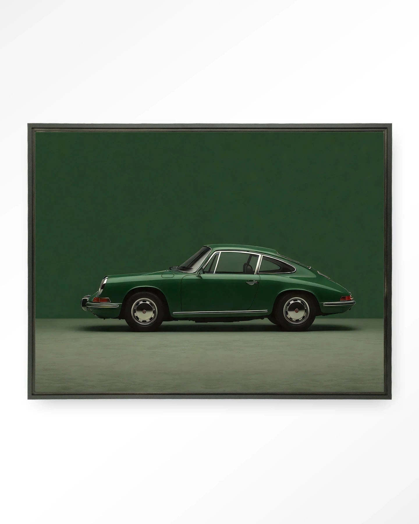Green Porsche - Moderne Wanddecoratie | Artprint, Glass Art & Wandkleed by Urban Cotton