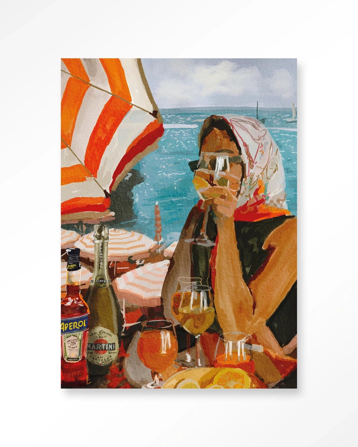 Aperol o’clock - Moderne Wanddecoratie | Artprint, Glass Art & Wandkleed by Urban Cotton