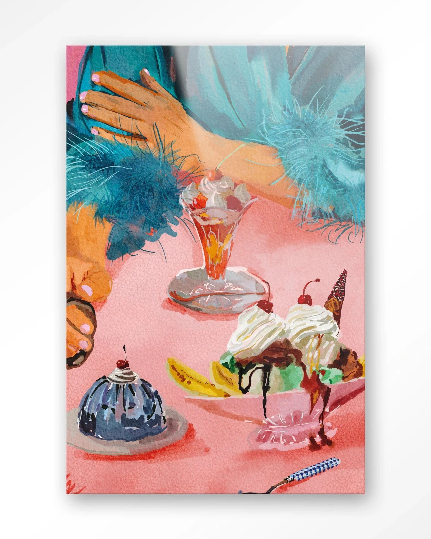 Ice Creams - Moderne Wanddecoratie | Artprint, Glass Art & Wandkleed by Urban Cotton