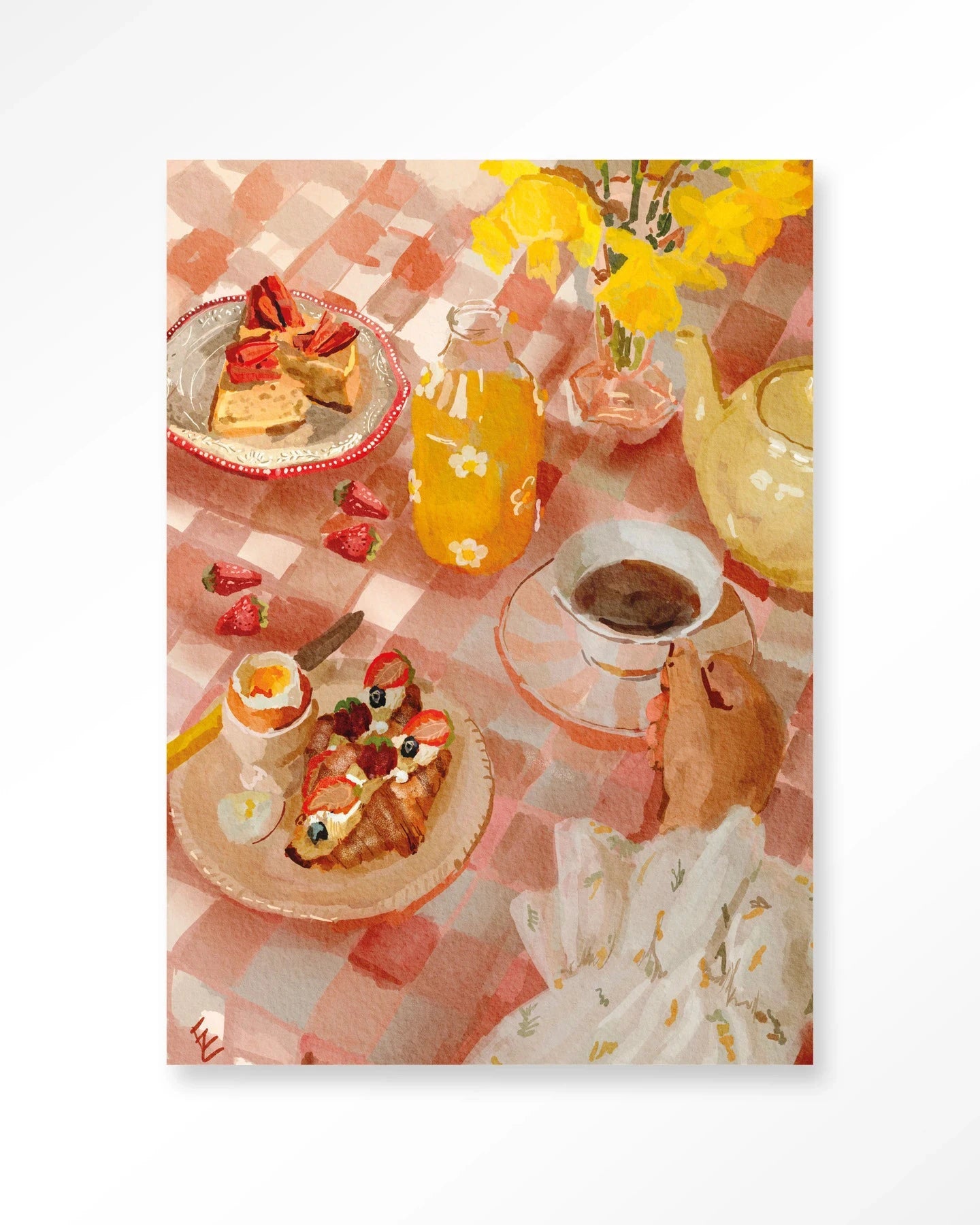 Spring Breakfast - Moderne Wanddecoratie | Artprint, Glass Art & Wandkleed by Urban Cotton
