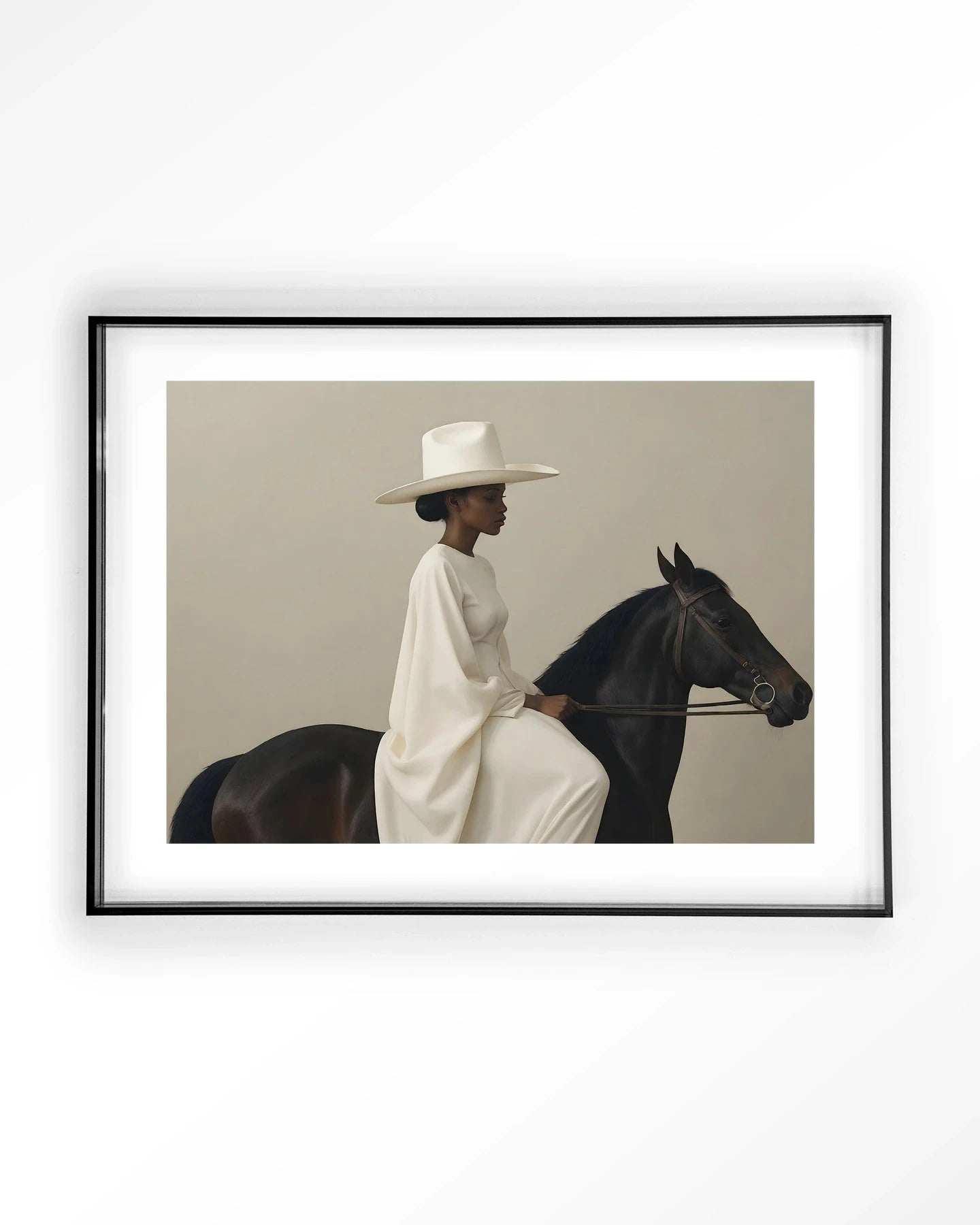 Beige Rider - Moderne Wanddecoratie | Artprint, Glass Art & Wandkleed by Urban Cotton