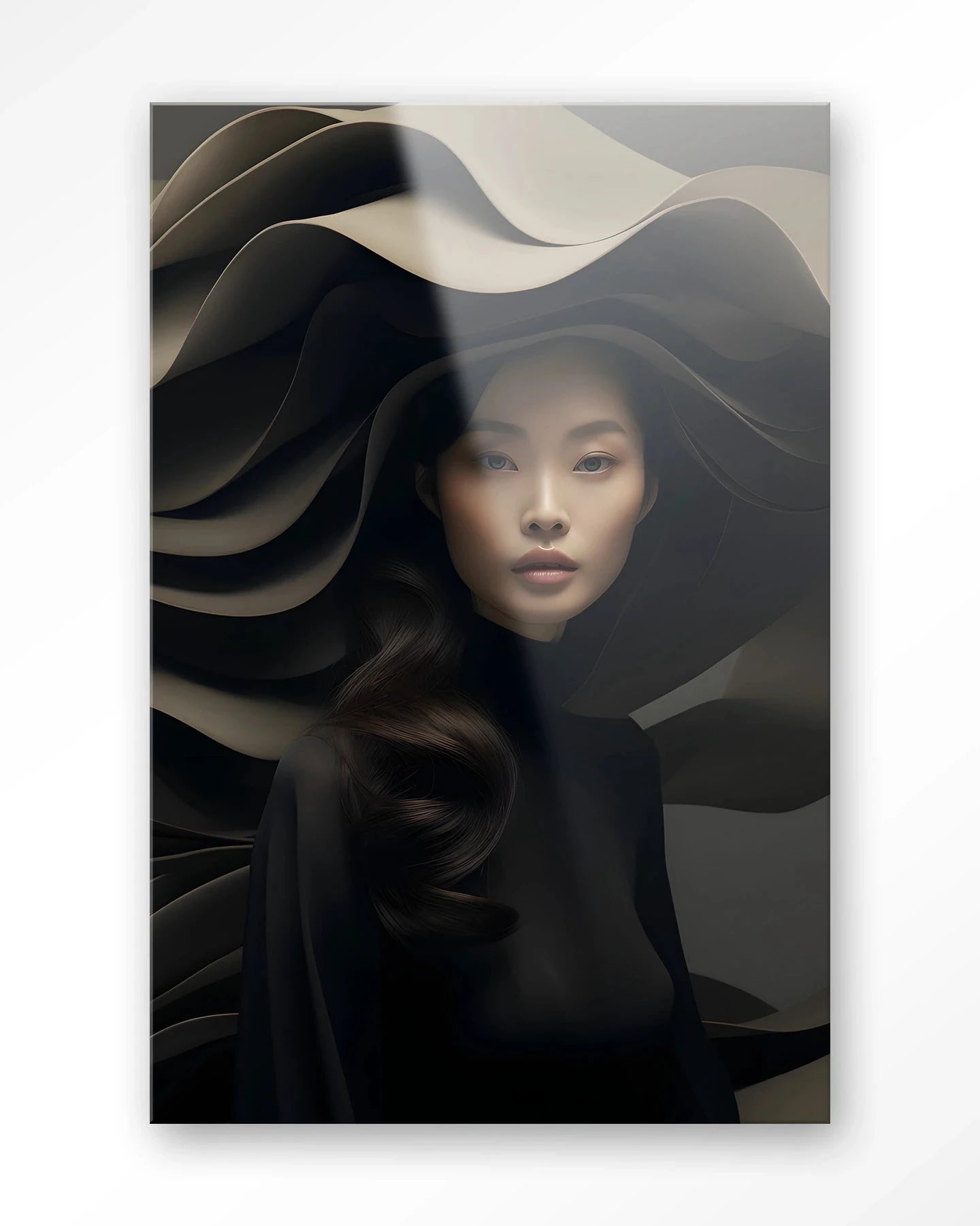 Dark Flow - Moderne Wanddecoratie | Artprint, Glass Art & Wandkleed by Urban Cotton