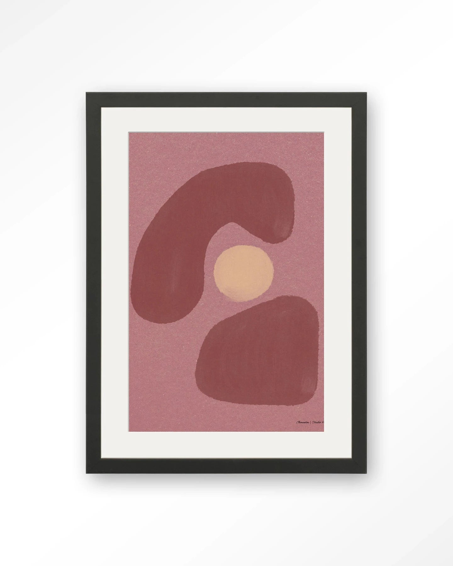 Elementa Morado 1 - Moderne Wanddecoratie | Artprint, Glass Art, Wandkleed by Urban Cotton