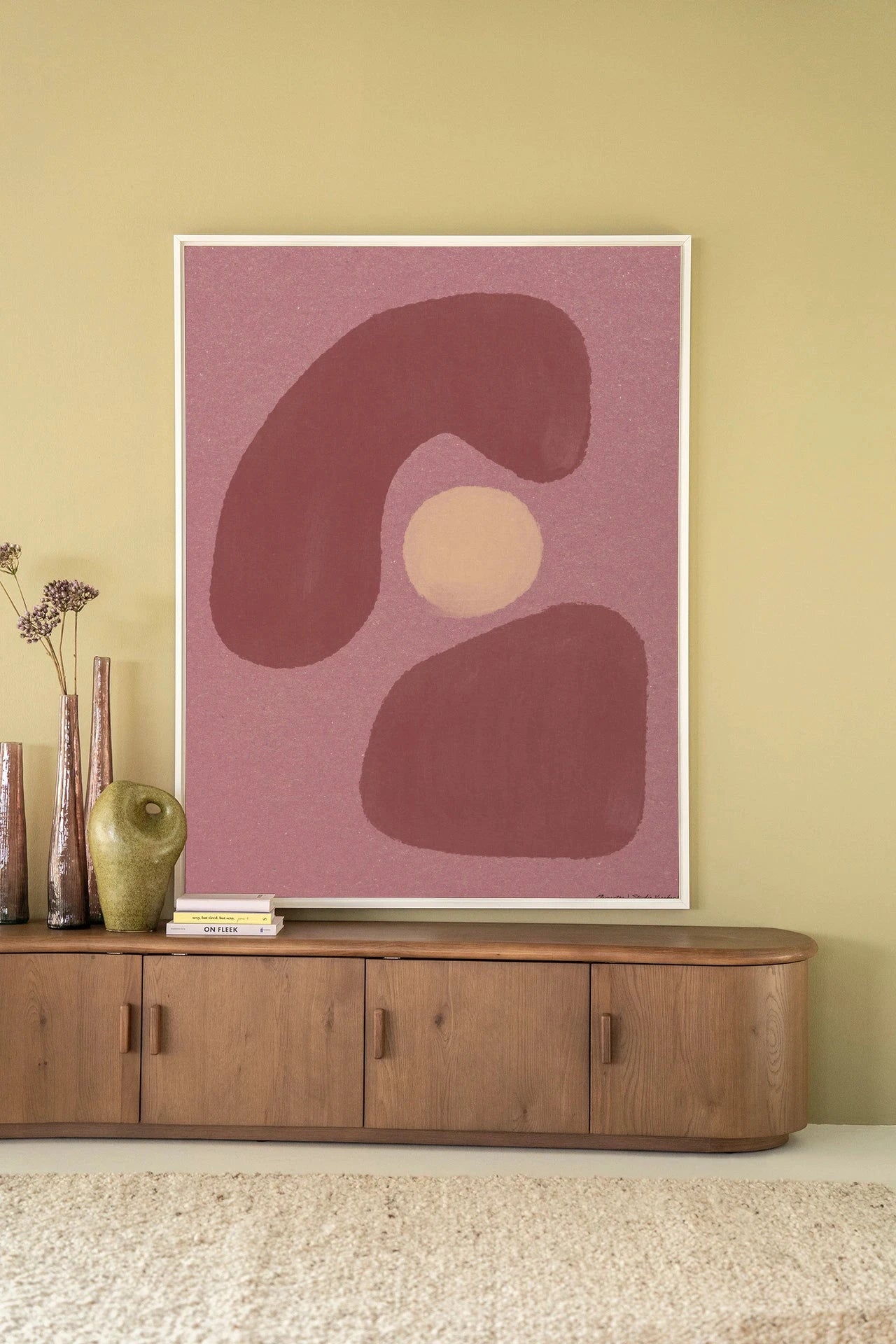 Elementa Morado 1 - Moderne Wanddecoratie | Artprint, Glass Art, Wandkleed by Urban Cotton