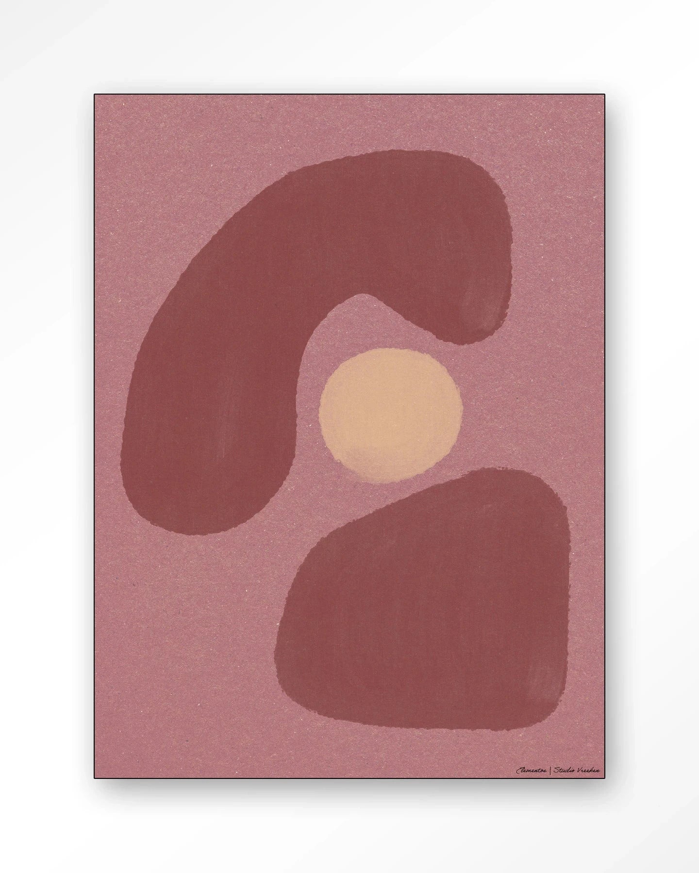 Elementa Morado 1 - Moderne Wanddecoratie | Artprint, Glass Art, Wandkleed by Urban Cotton