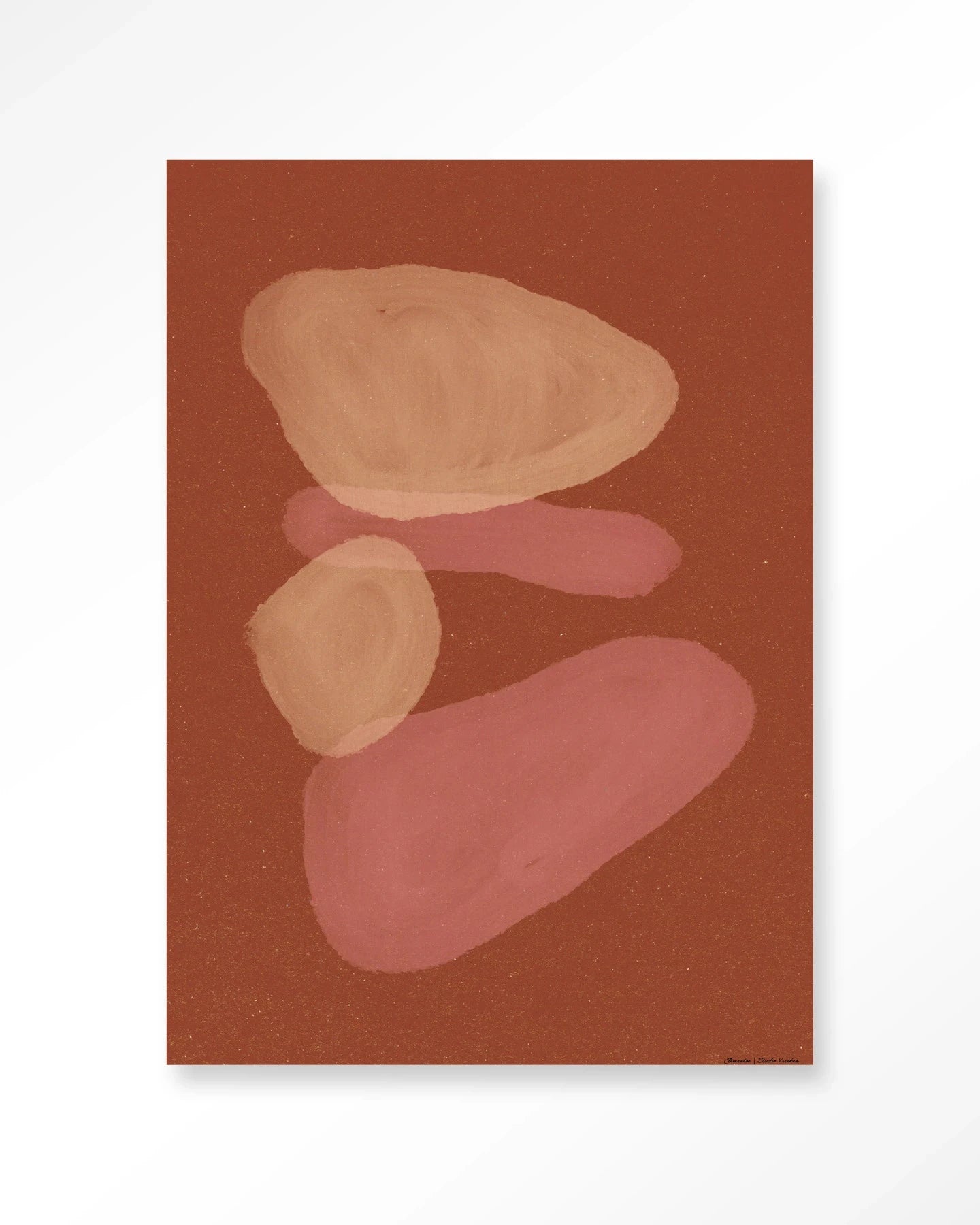Elementa Rossa 1 - Moderne Wanddecoratie | Artprint, Glass Art, Wandkleed by Urban Cotton