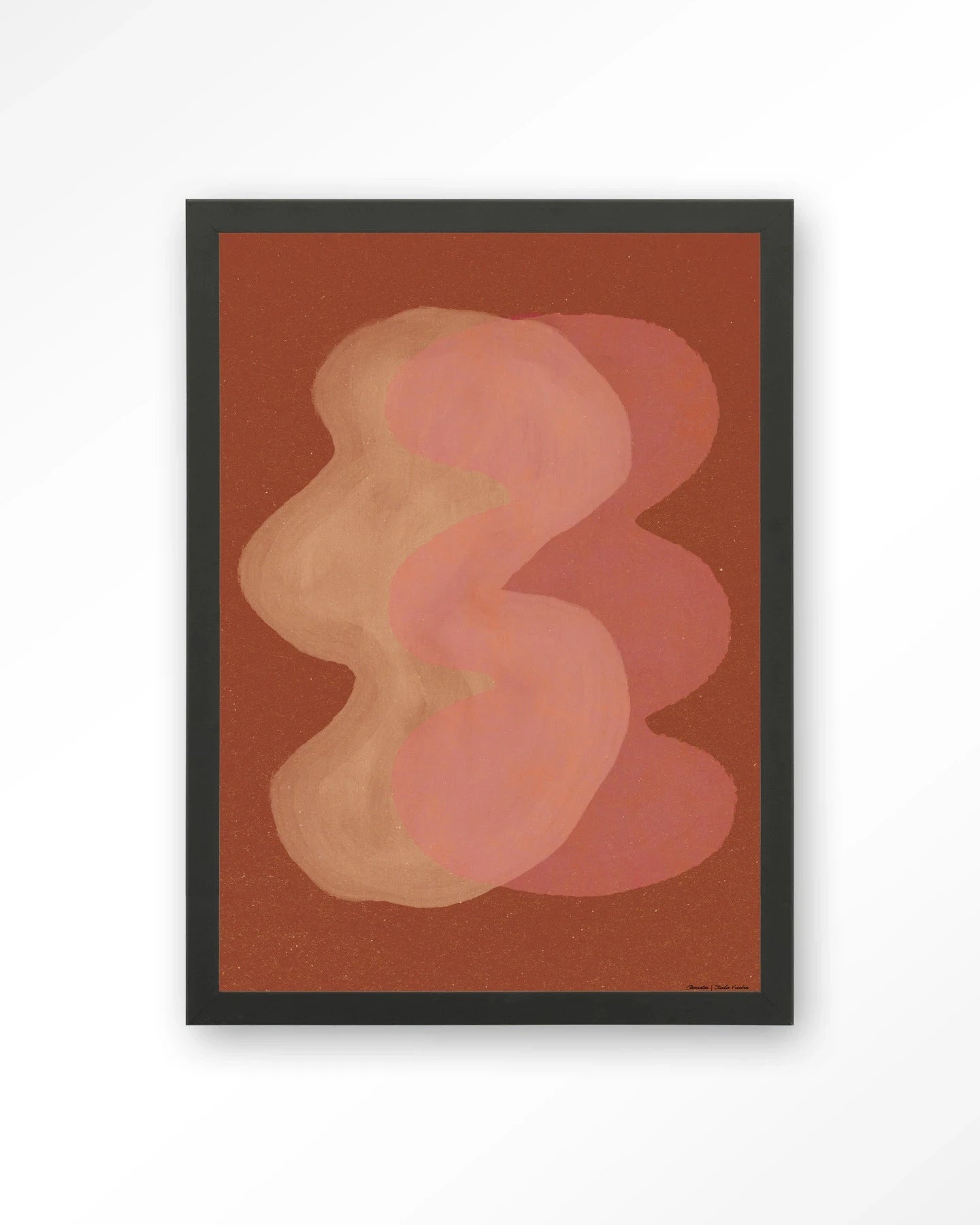Elementa Rossa 2 - Moderne Wanddecoratie | Artprint, Glass Art, Wandkleed by Urban Cotton