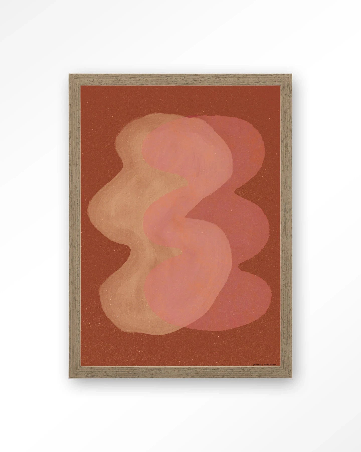 Elementa Rossa 2 - Moderne Wanddecoratie | Artprint, Glass Art, Wandkleed by Urban Cotton