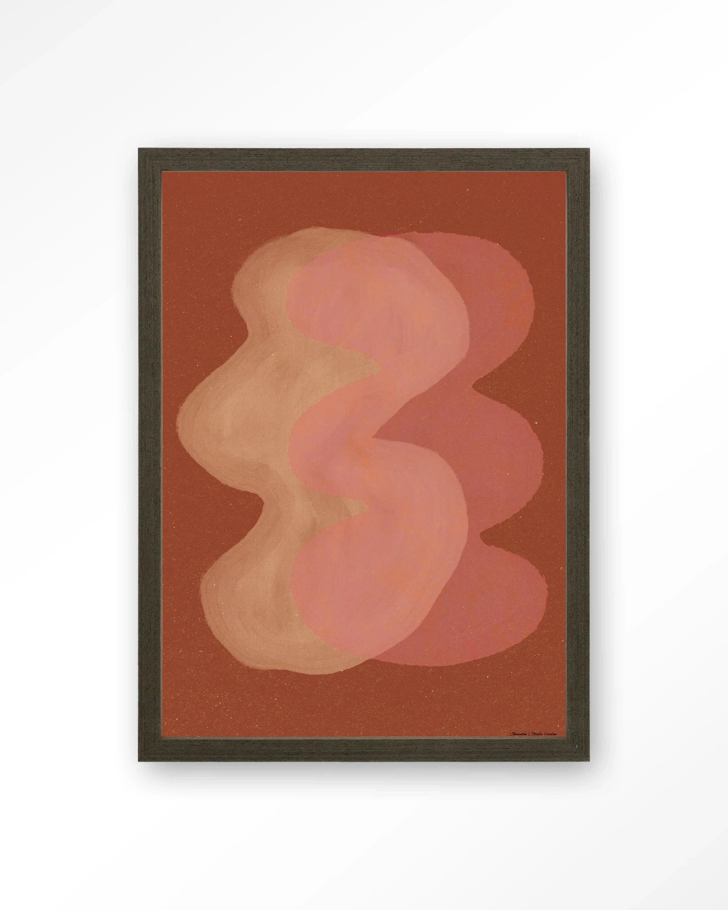 Elementa Rossa 2 - Moderne Wanddecoratie | Artprint, Glass Art, Wandkleed by Urban Cotton