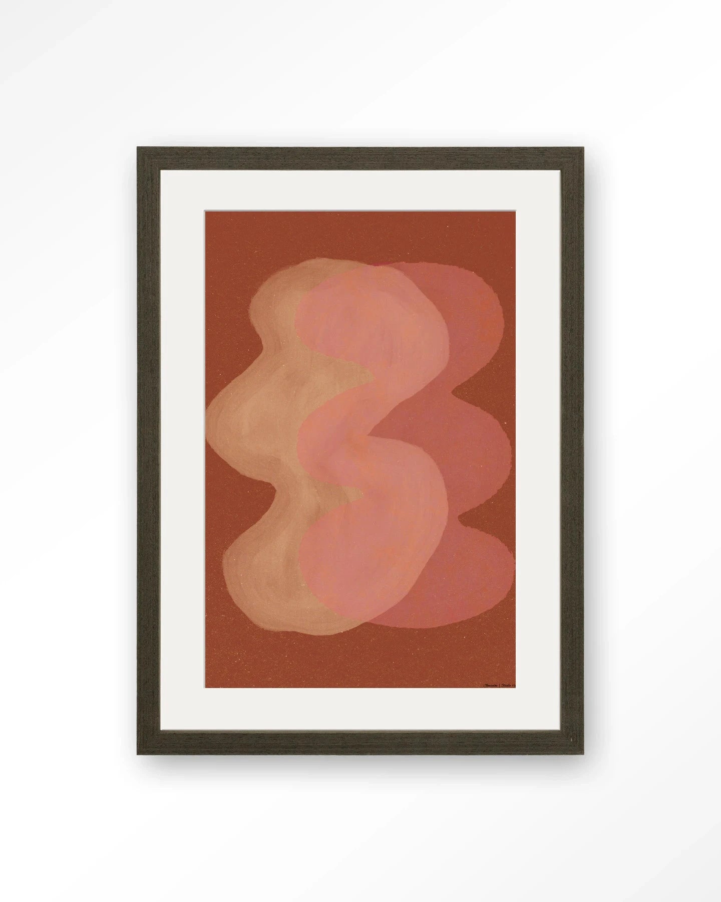 Elementa Rossa 2 - Moderne Wanddecoratie | Artprint, Glass Art, Wandkleed by Urban Cotton