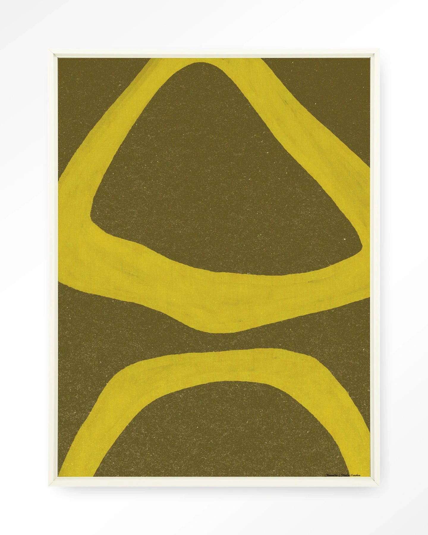 Elementa Verde 1 - Moderne Wanddecoratie | Artprint, Glass Art, Wandkleed by Urban Cotton
