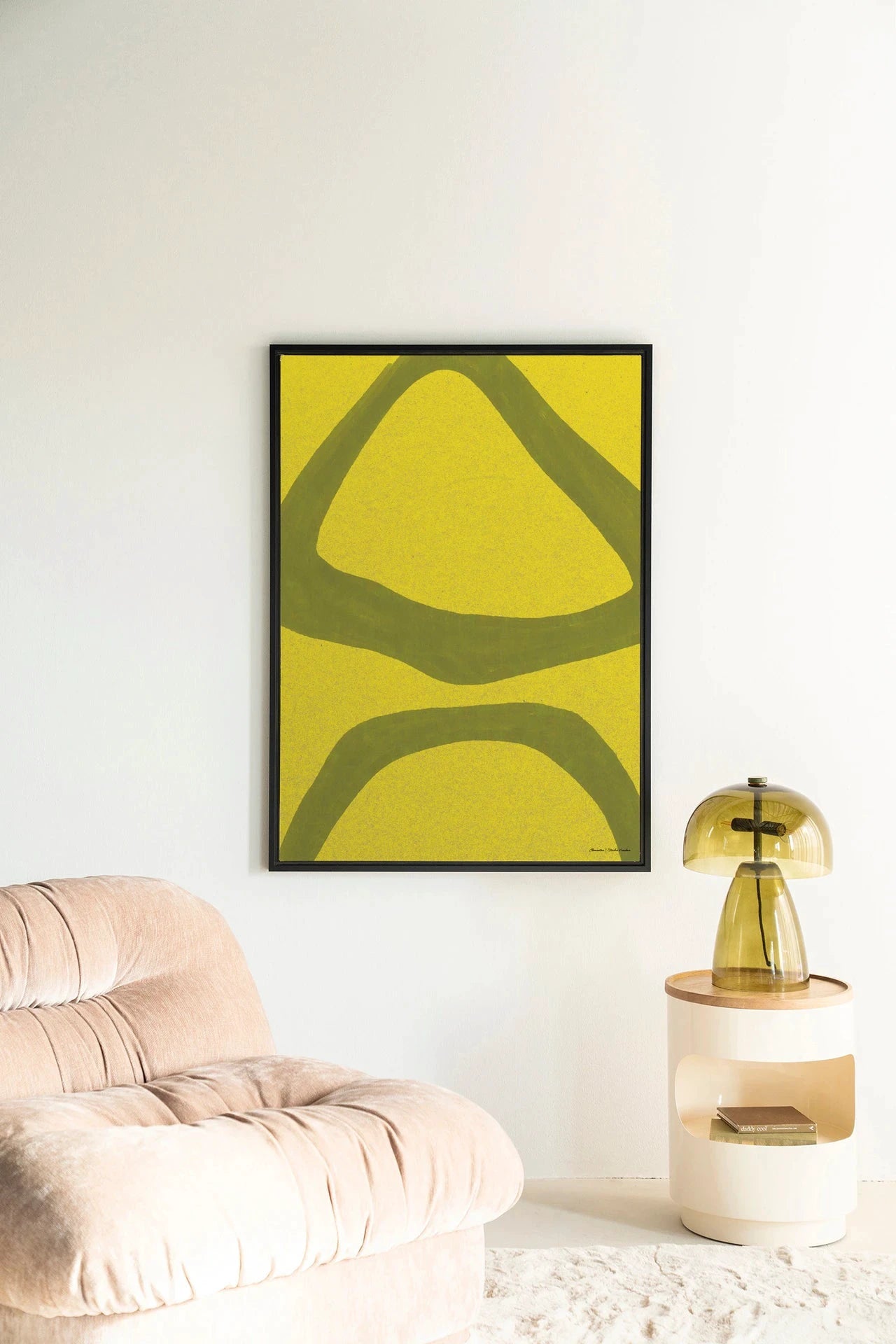 Elementa Verde 2 - Moderne Wanddecoratie | Artprint, Glass Art, Wandkleed by Urban Cotton