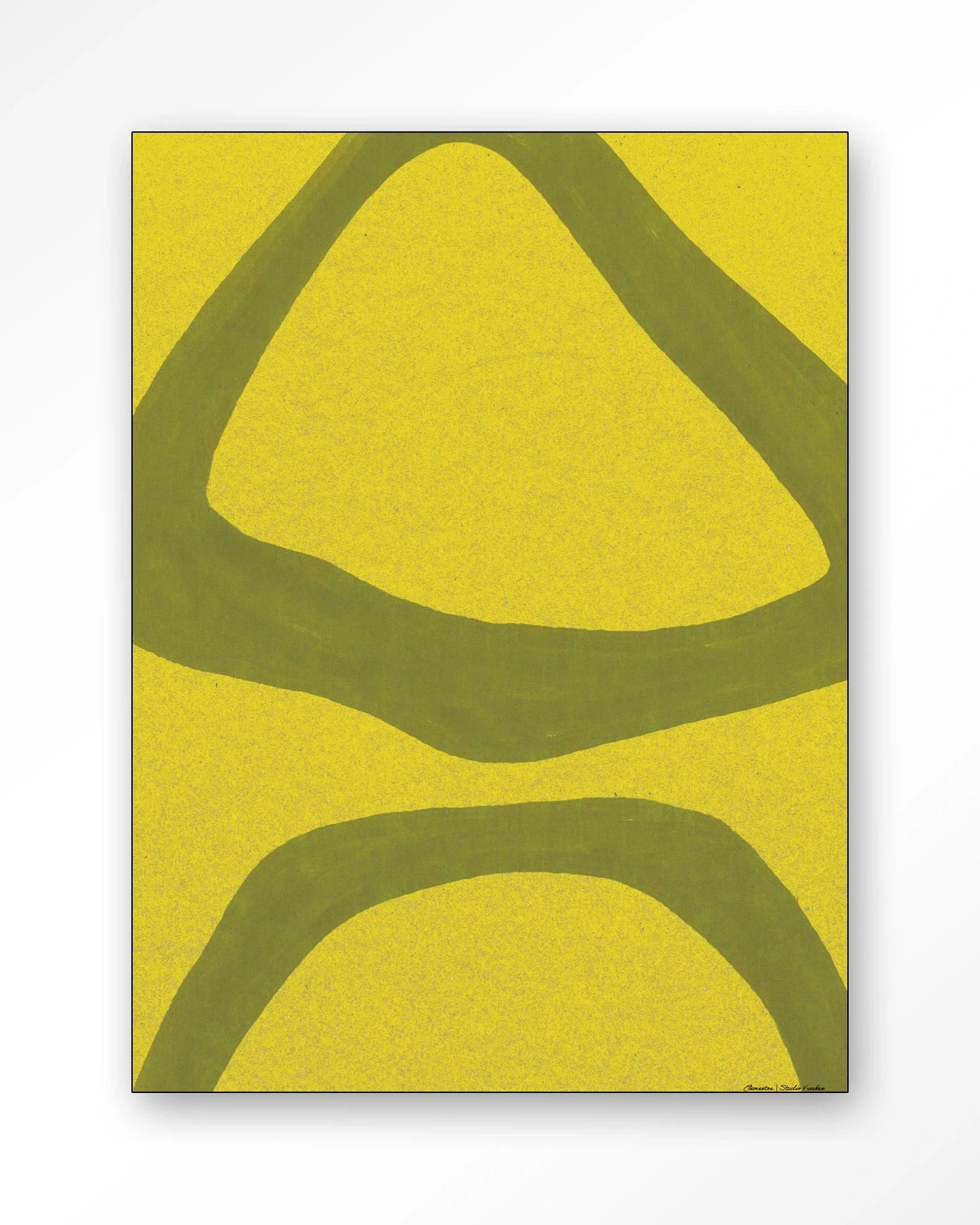Elementa Verde 2 - Moderne Wanddecoratie | Artprint, Glass Art, Wandkleed by Urban Cotton