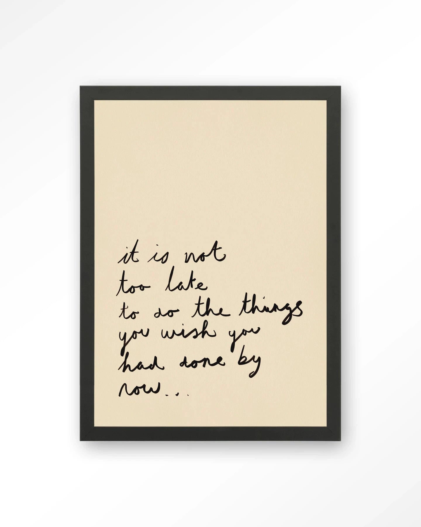Not Too Late - Moderne Wanddecoratie | Artprint, Glass Art, Wandkleed by Urban Cotton