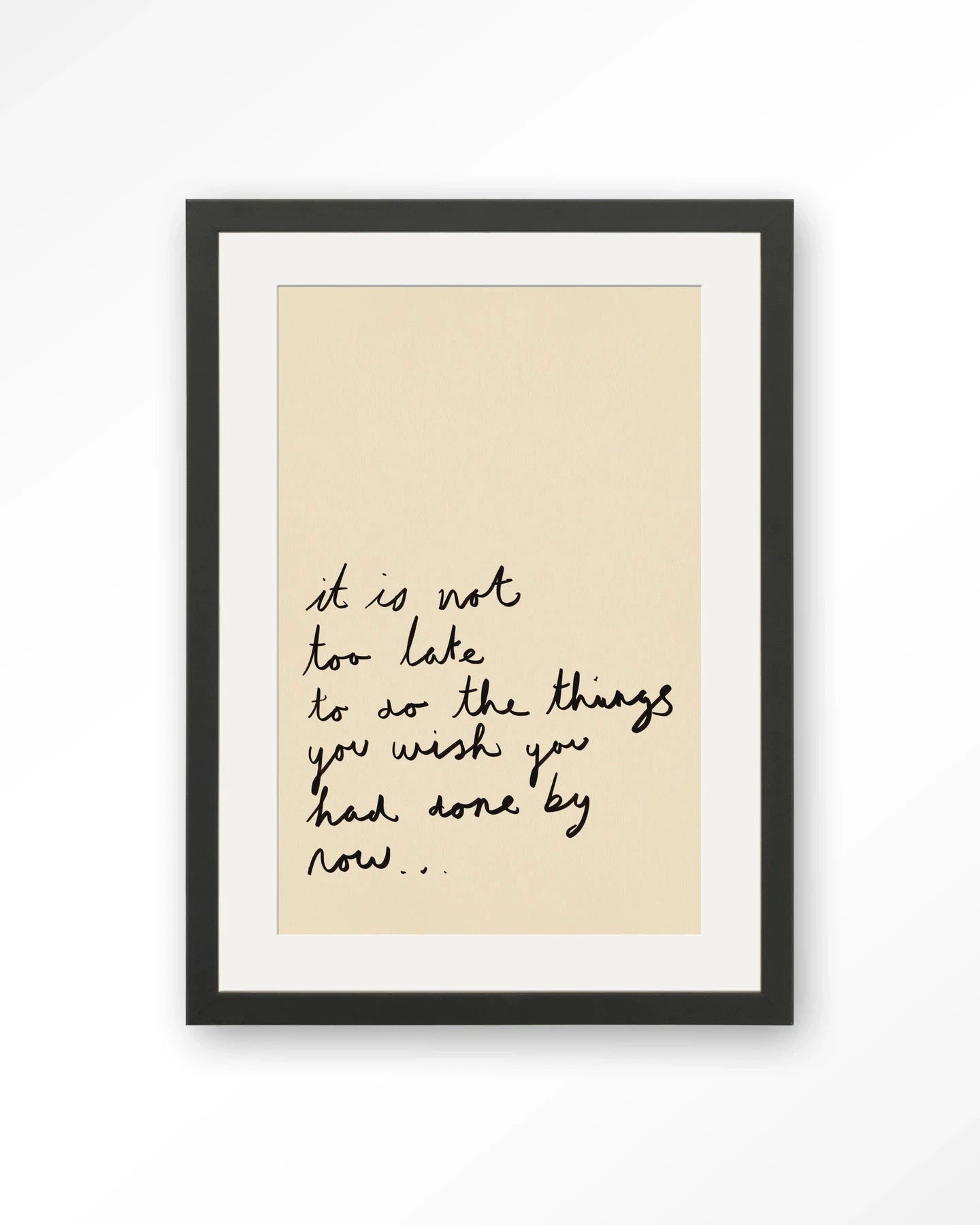 Not Too Late - Moderne Wanddecoratie | Artprint, Glass Art, Wandkleed by Urban Cotton