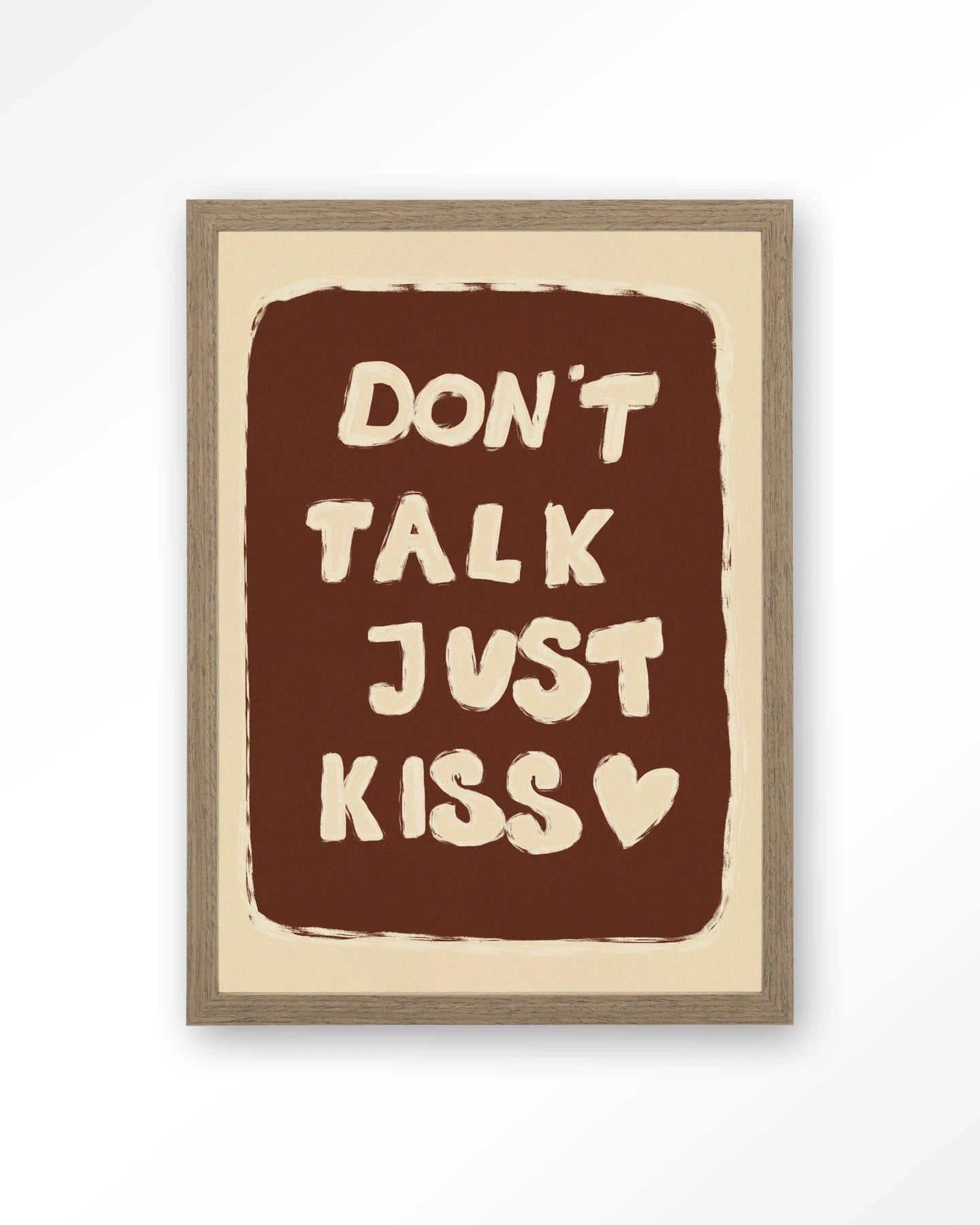 Just Kiss - Moderne Wanddecoratie | Artprint, Glass Art, Wandkleed by Urban Cotton