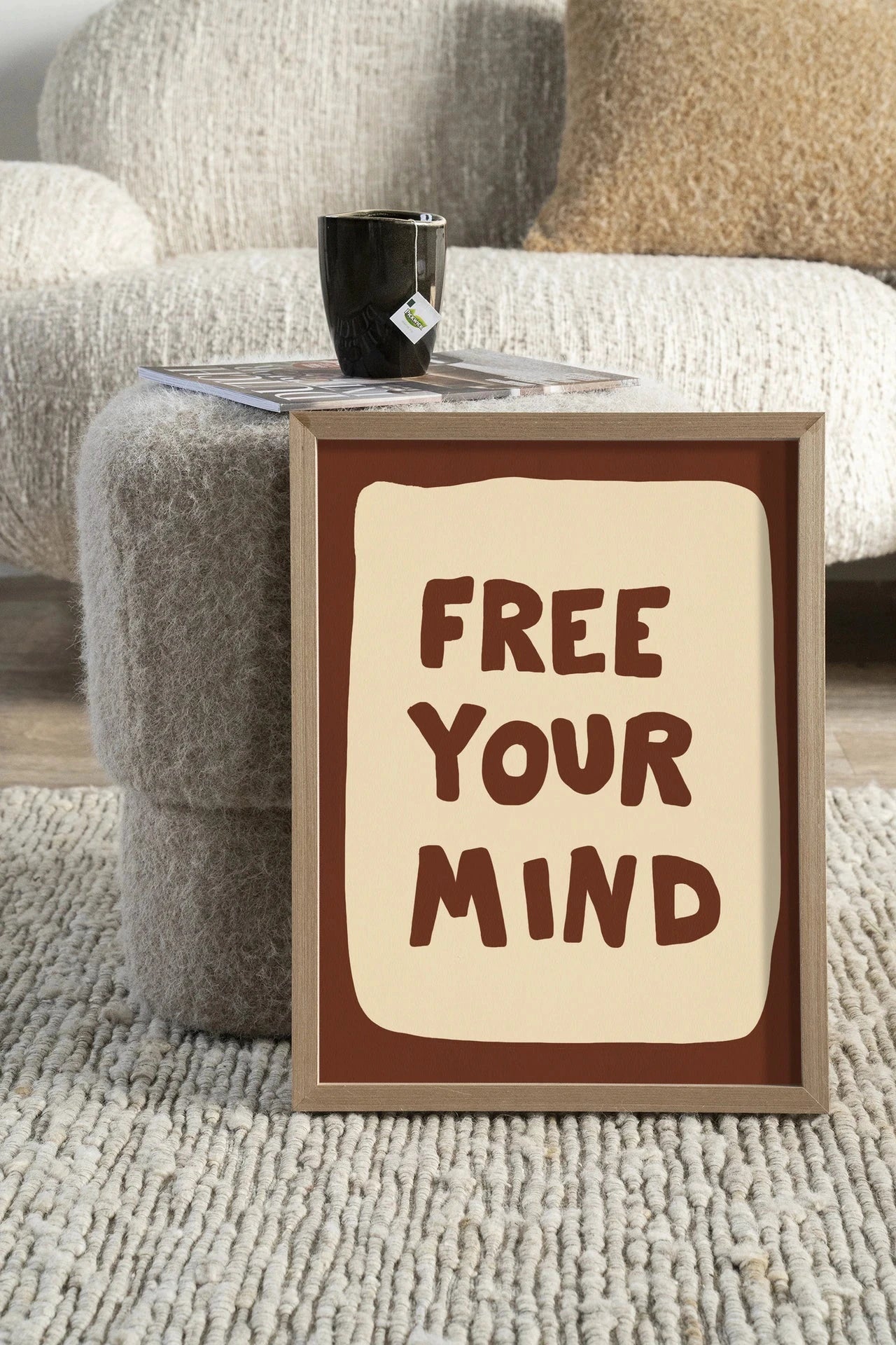 Free Your Mind - Moderne Wanddecoratie | Artprint, Glass Art, Wandkleed by Urban Cotton
