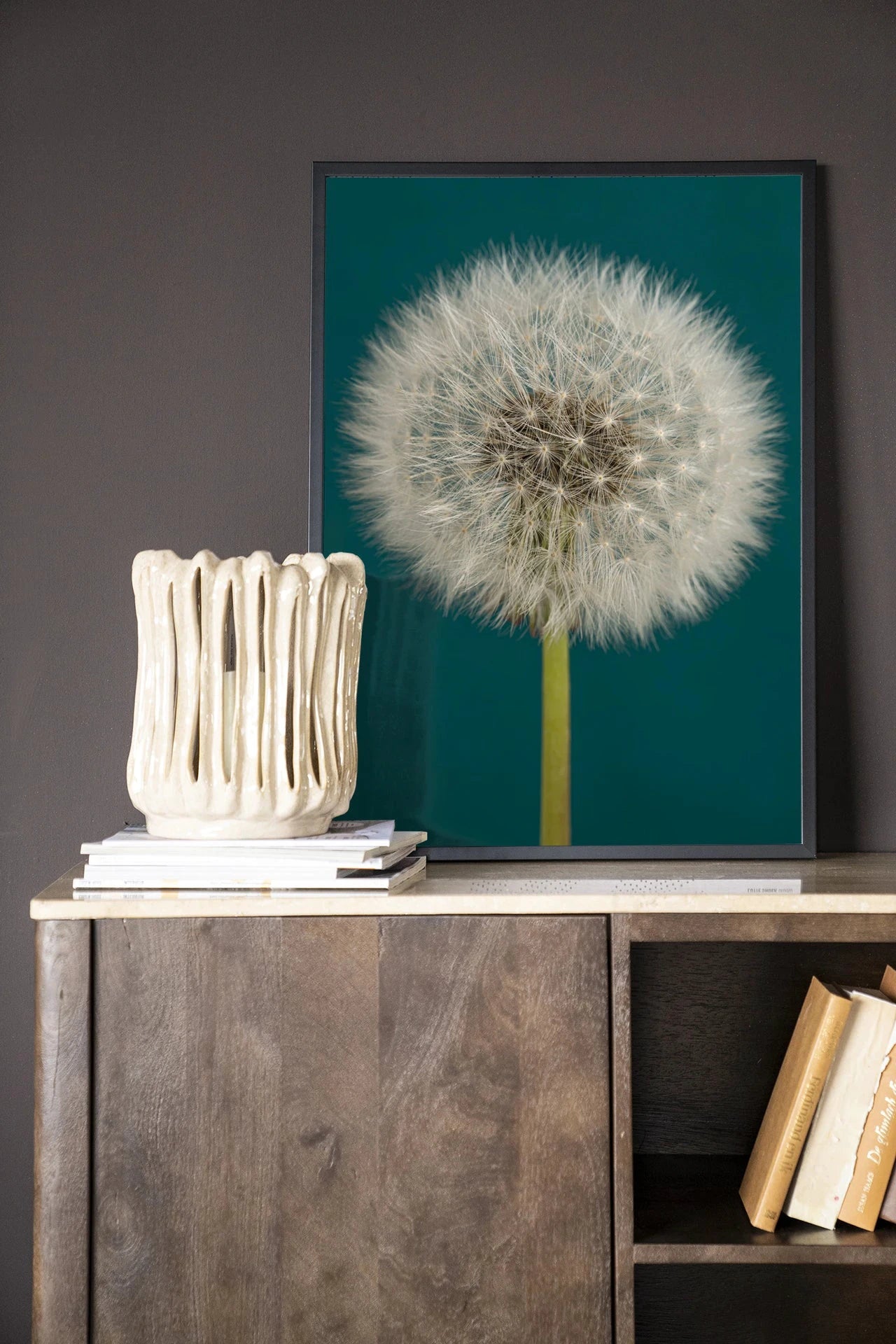 Pluizige Paardenbloem - Moderne Wanddecoratie | Artprint, Glass Art, Wandkleed by Urban Cotton
