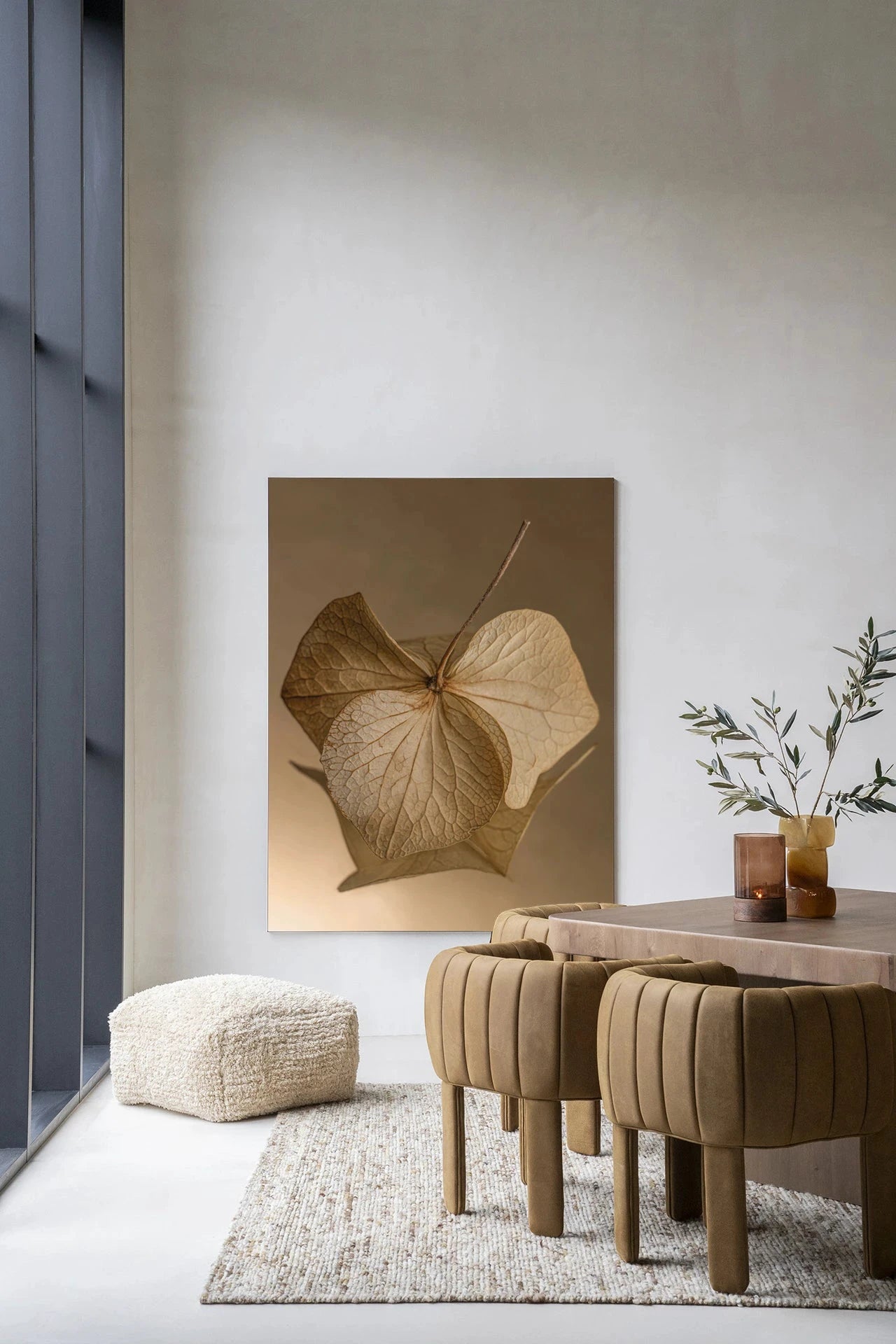 Leaf Me: Sheltered - Moderne Wanddecoratie | Artprint, Glass Art, Wandkleed by Urban Cotton