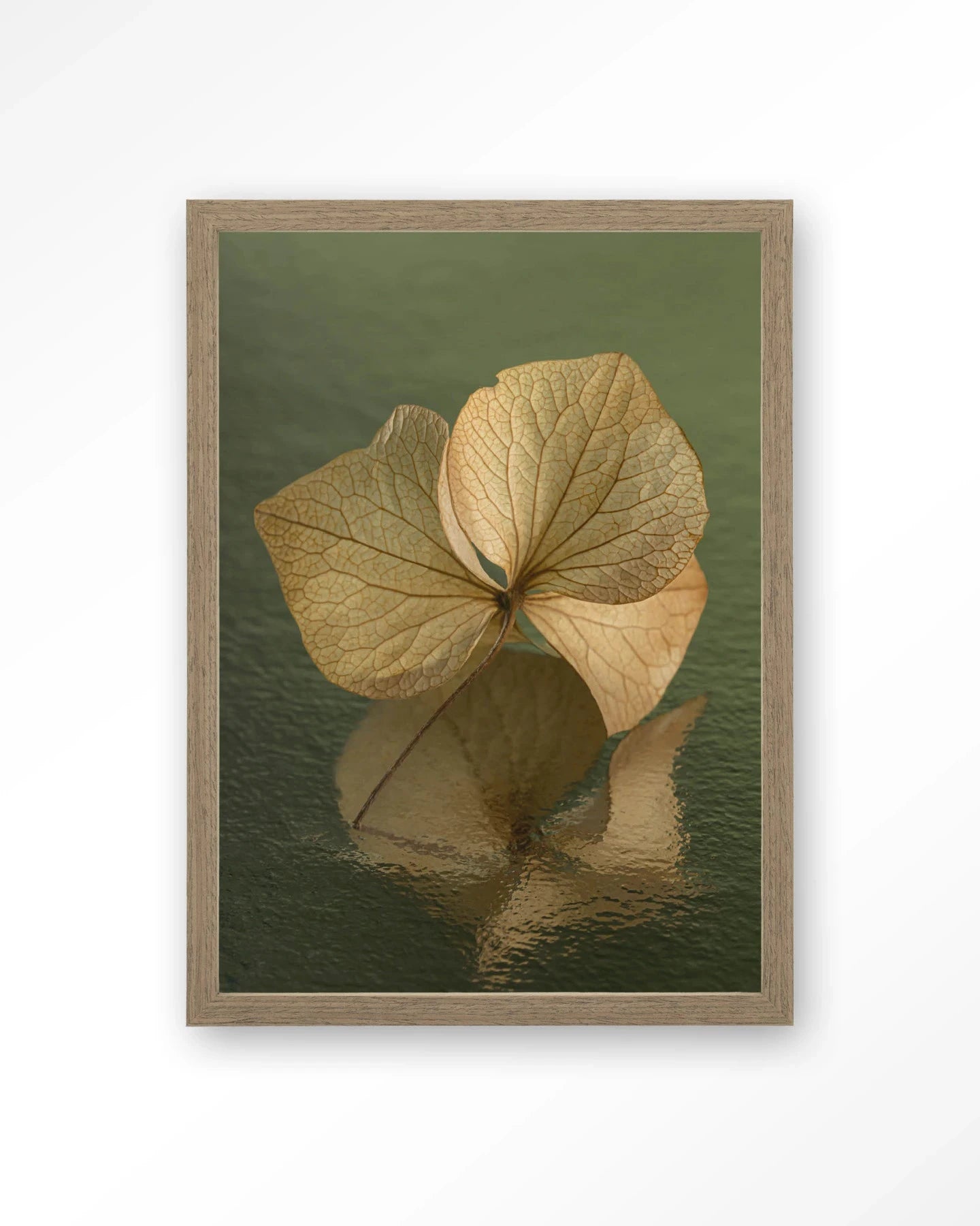 Leaf Me: In Reflection - Moderne Wanddecoratie | Artprint, Glass Art, Wandkleed by Urban Cotton