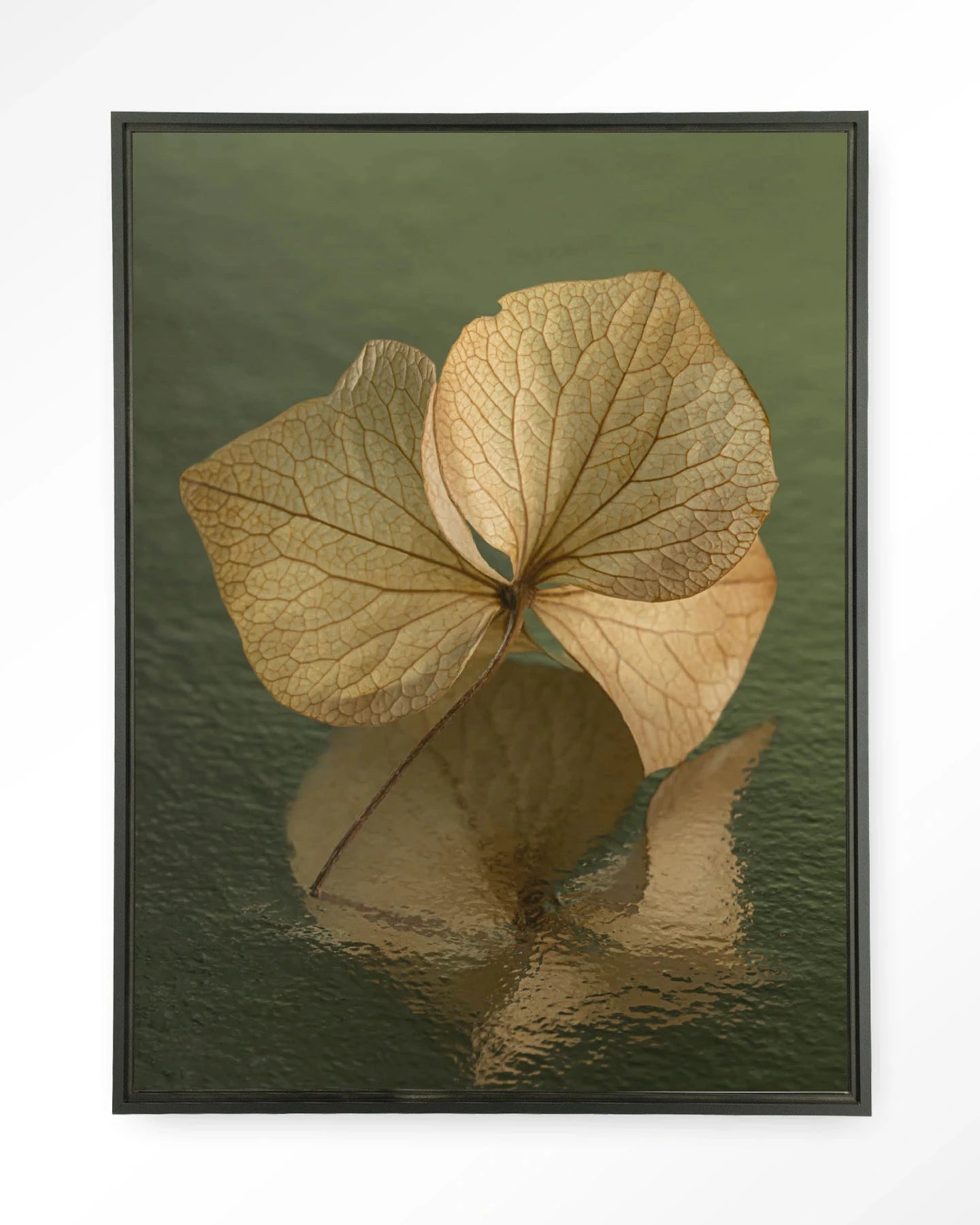 Leaf Me: In Reflection - Moderne Wanddecoratie | Artprint, Glass Art, Wandkleed by Urban Cotton