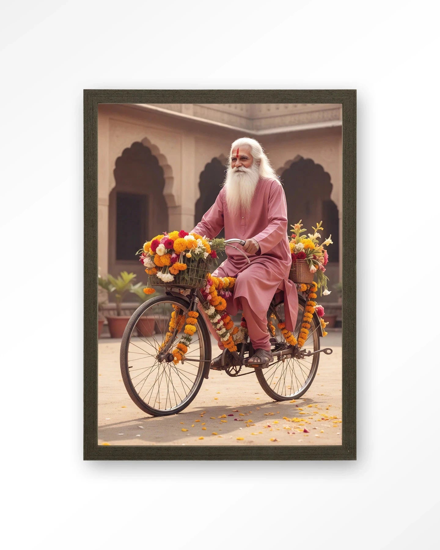 Flower Bike - Moderne Wanddecoratie | Artprint, Glass Art, Wandkleed by Urban Cotton