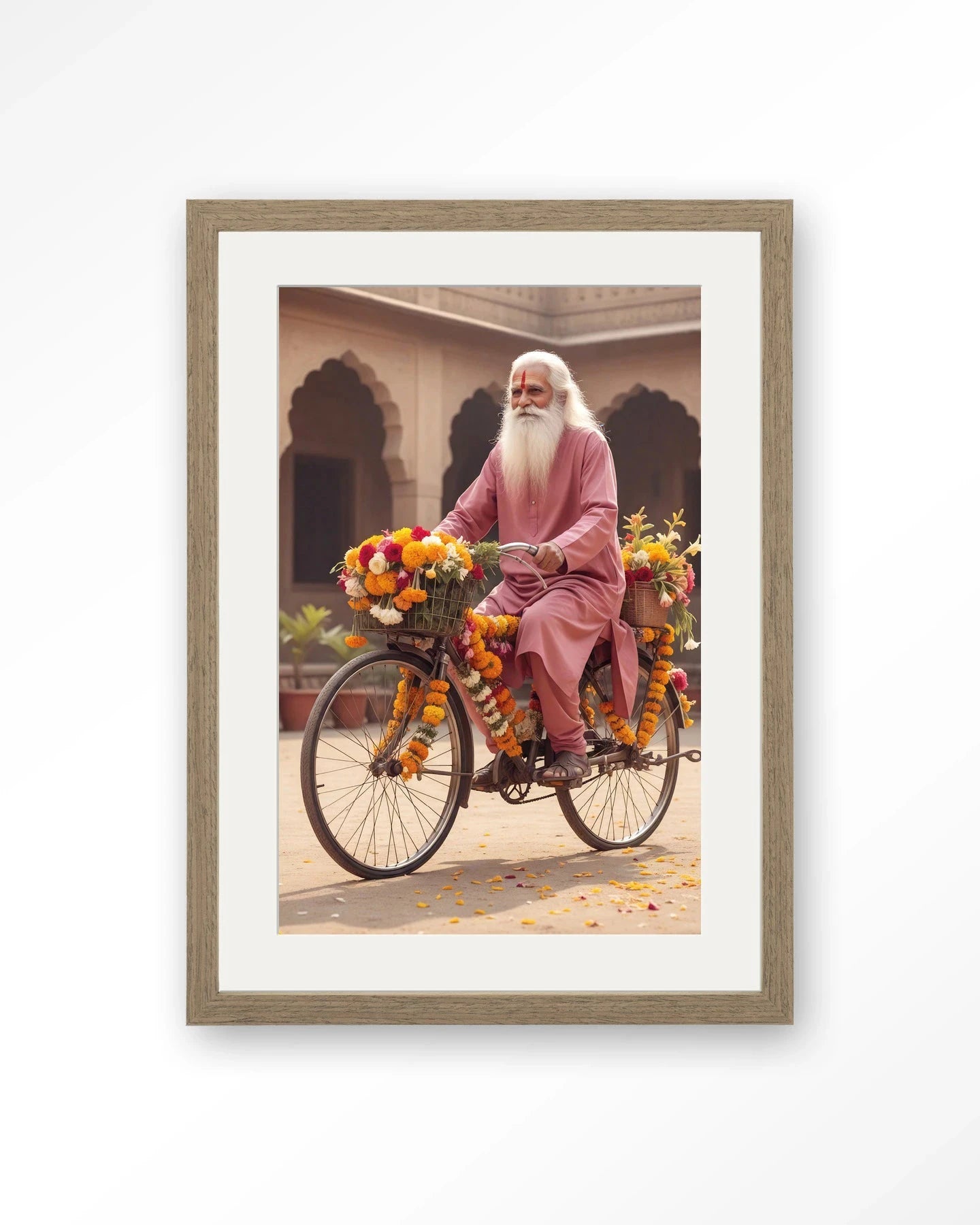 Flower Bike - Moderne Wanddecoratie | Artprint, Glass Art, Wandkleed by Urban Cotton