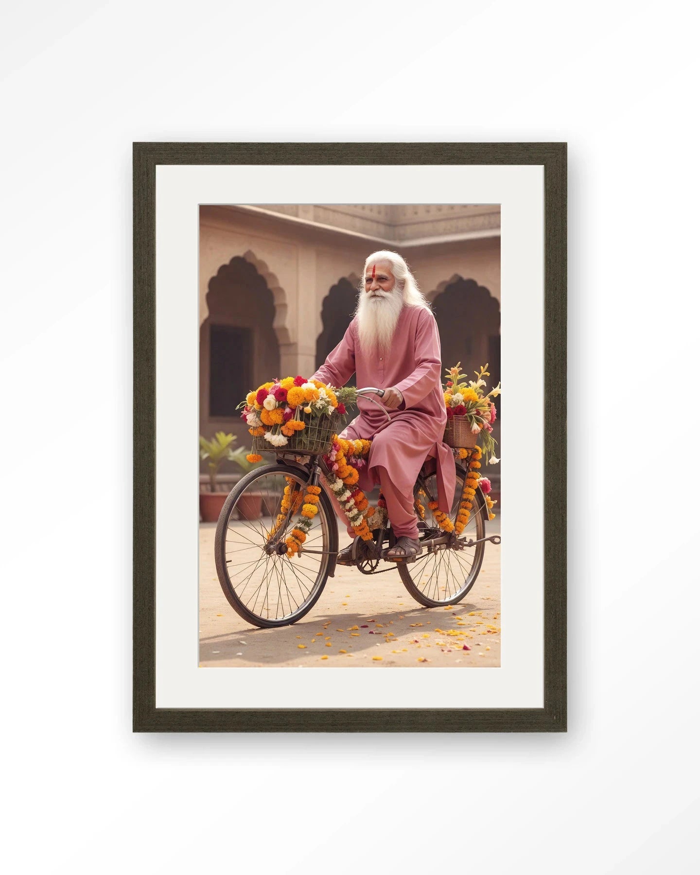 Flower Bike - Moderne Wanddecoratie | Artprint, Glass Art, Wandkleed by Urban Cotton