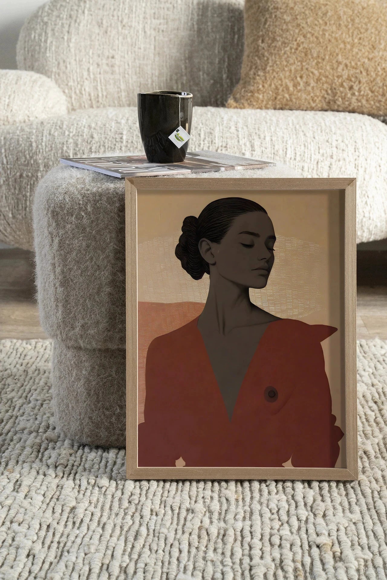 Raisa - Moderne Wanddecoratie | Artprint, Glass Art, Wandkleed by Urban Cotton
