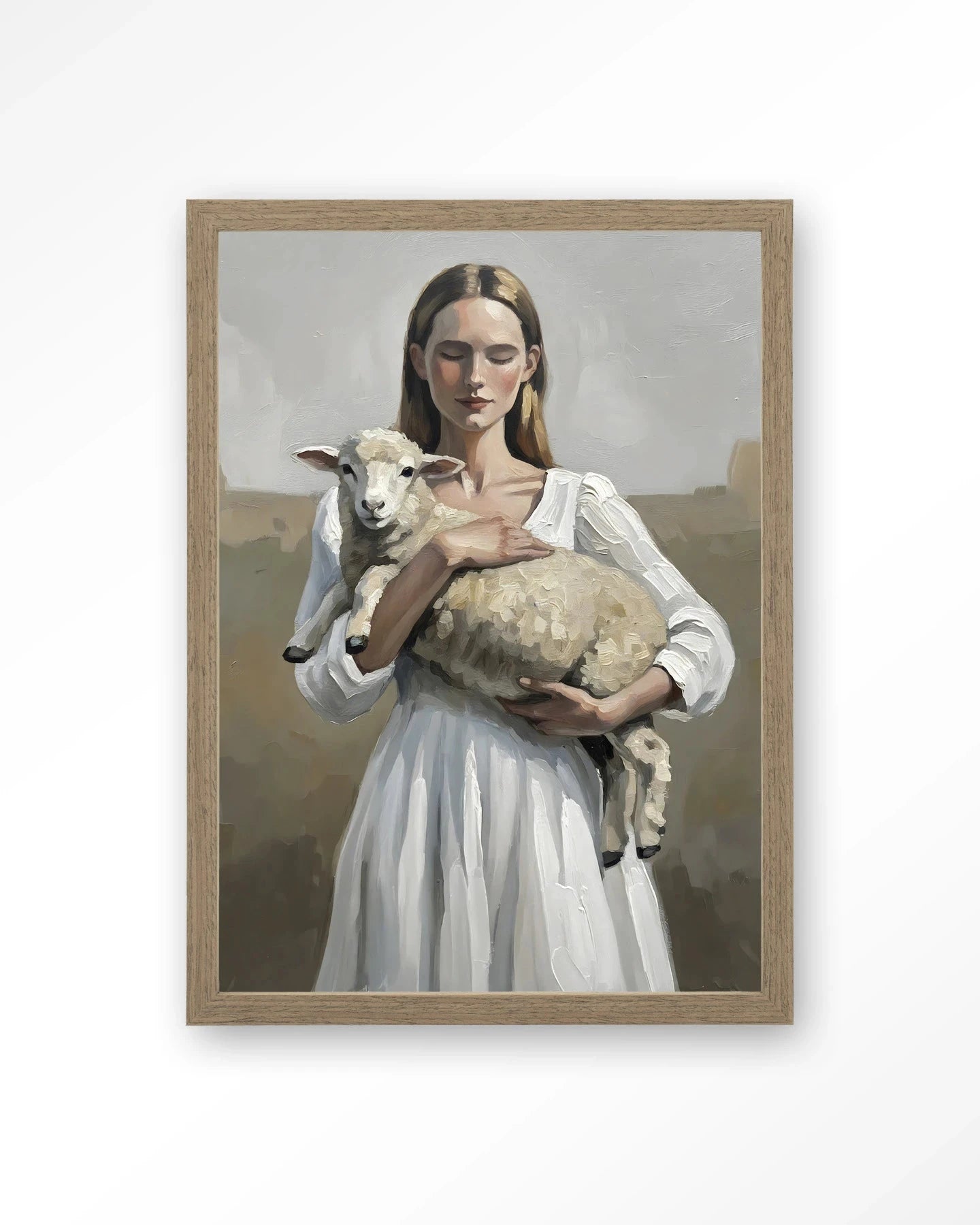 Baby Sheep - Moderne Wanddecoratie | Artprint, Glass Art, Wandkleed by Urban Cotton