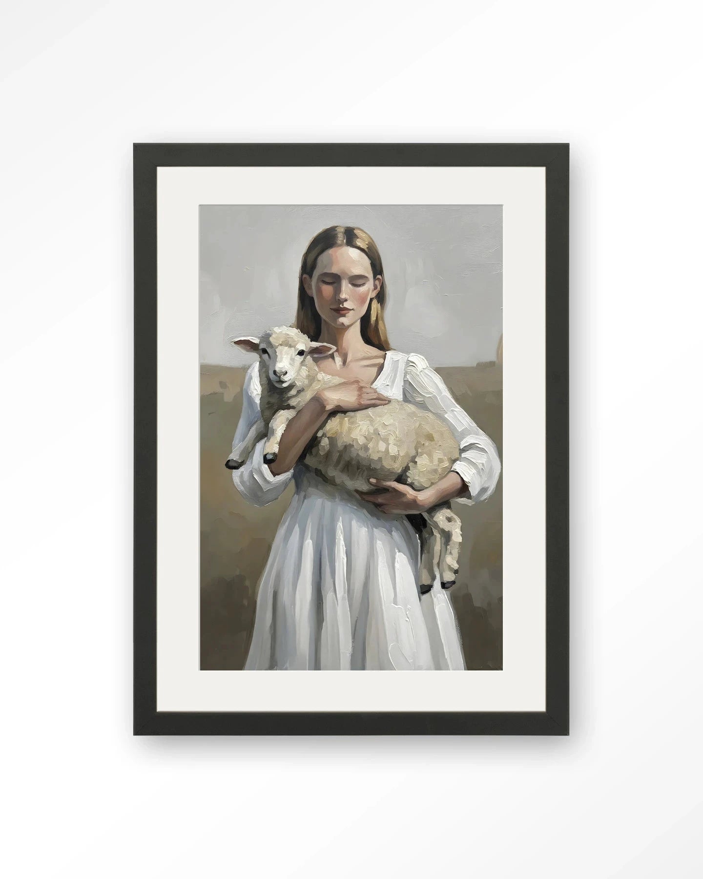 Baby Sheep - Moderne Wanddecoratie | Artprint, Glass Art, Wandkleed by Urban Cotton