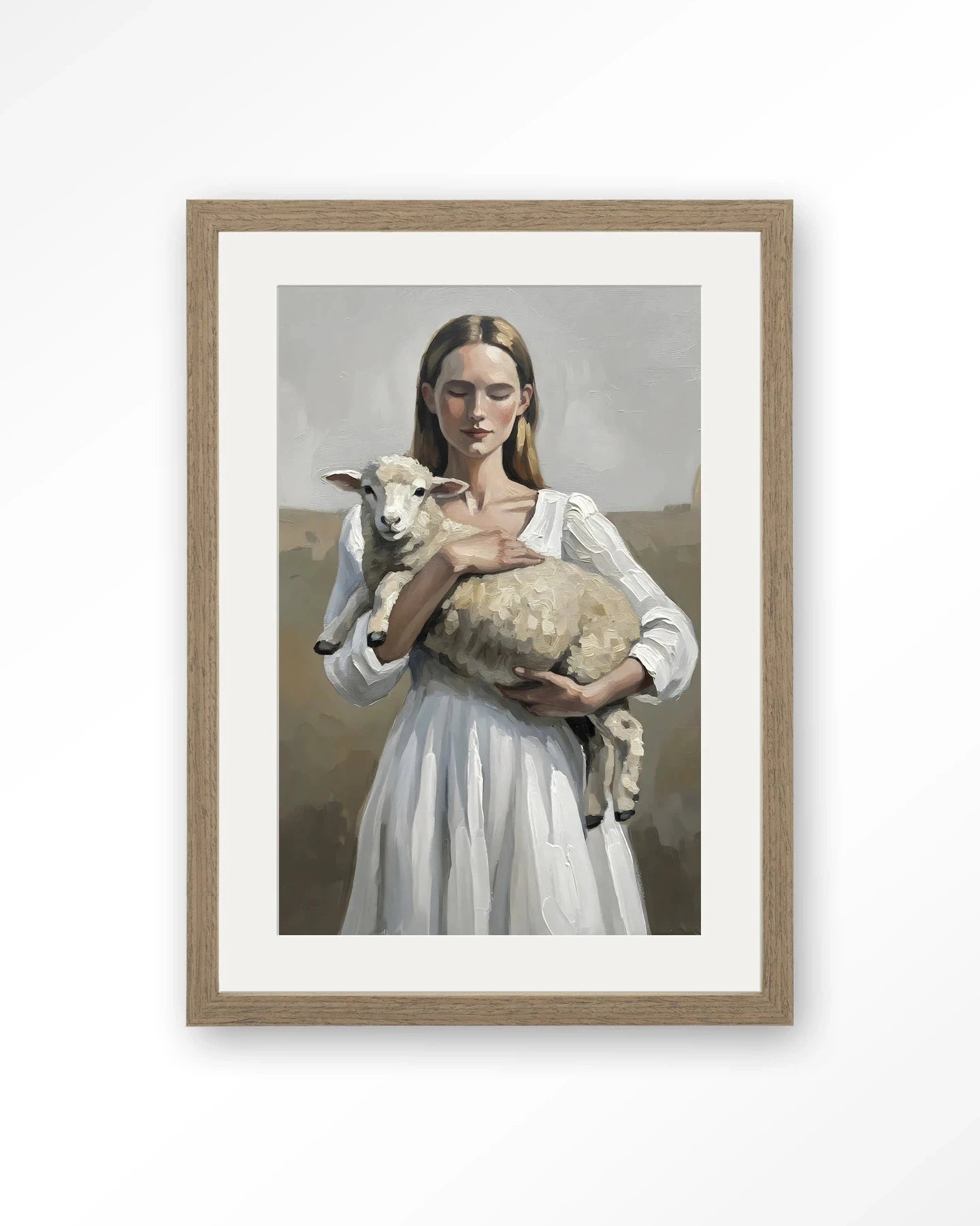 Baby Sheep - Moderne Wanddecoratie | Artprint, Glass Art, Wandkleed by Urban Cotton