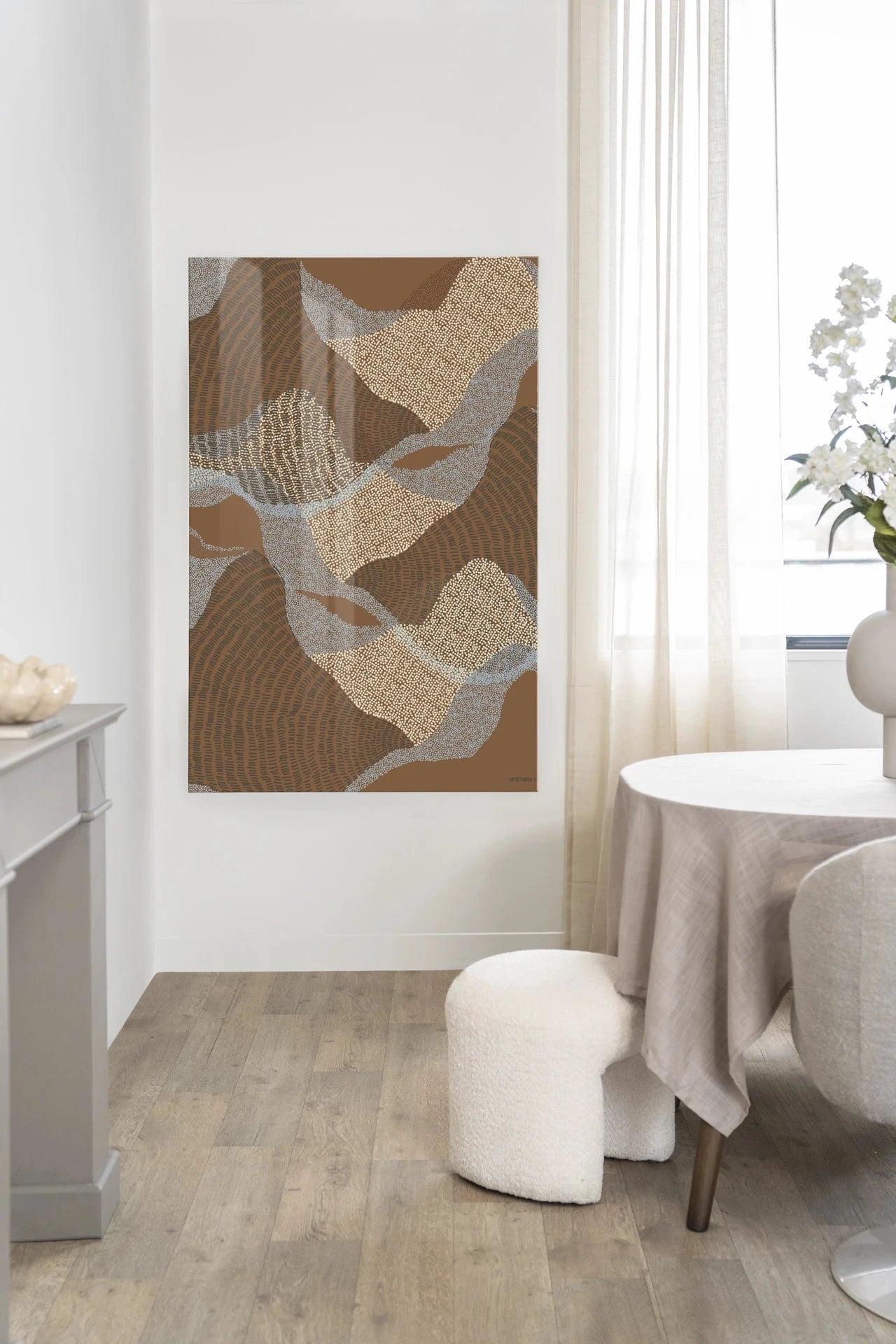 La Ondas 1 - Moderne Wanddecoratie | Artprint, Glass Art, Wandkleed by Urban Cotton