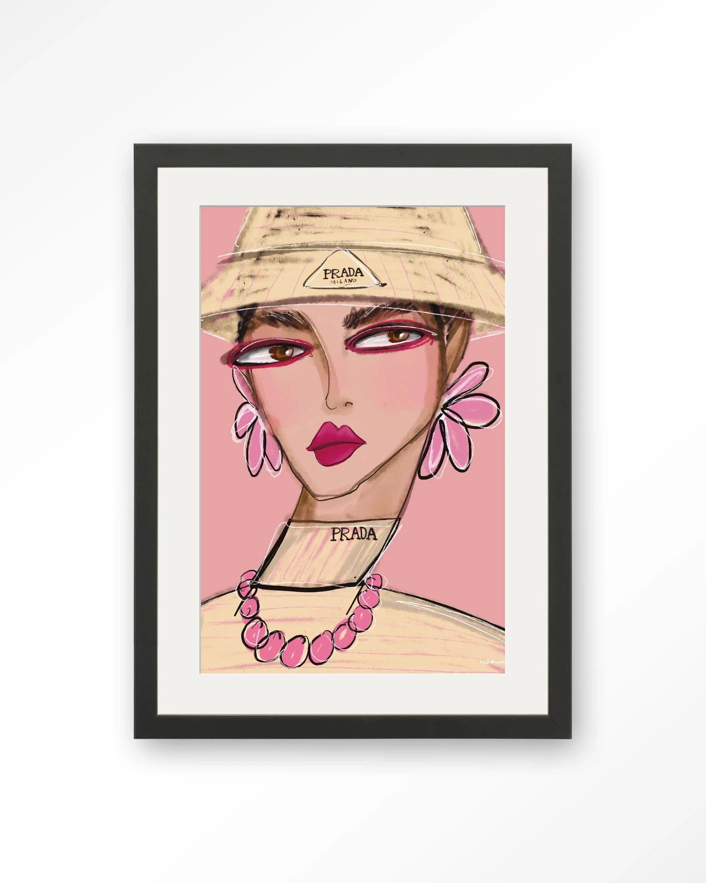 She Wears Prada - Moderne Wanddecoratie | Artprint, Glass Art, Wandkleed by Urban Cotton