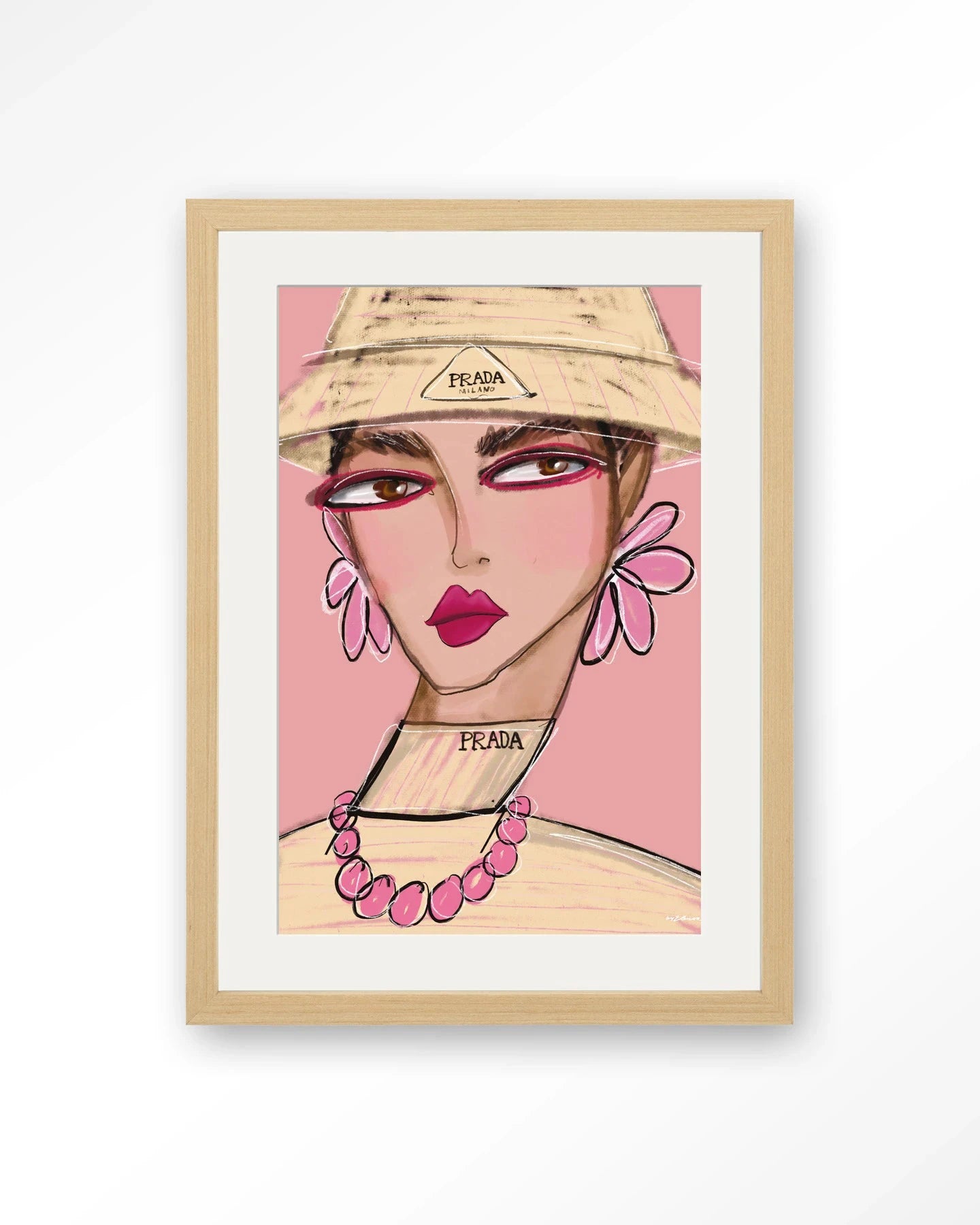 She Wears Prada - Moderne Wanddecoratie | Artprint, Glass Art, Wandkleed by Urban Cotton