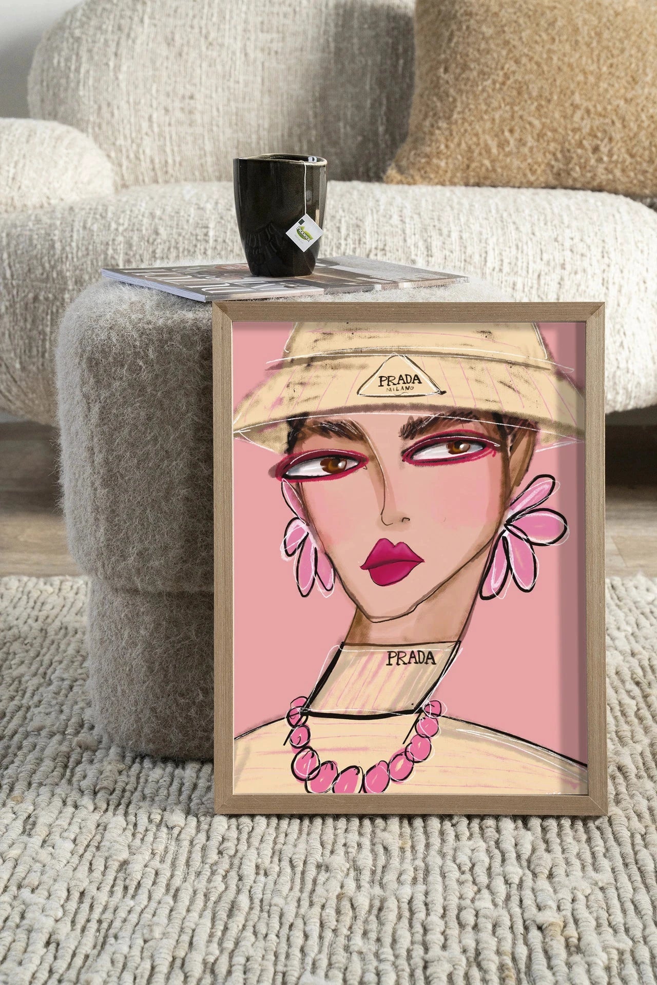 She Wears Prada - Moderne Wanddecoratie | Artprint, Glass Art, Wandkleed by Urban Cotton