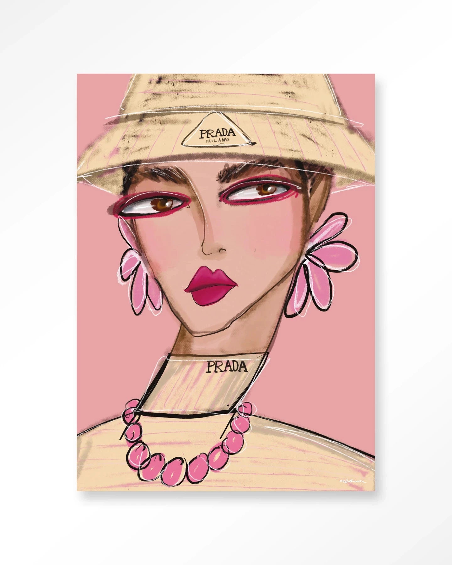 She Wears Prada - Moderne Wanddecoratie | Artprint, Glass Art, Wandkleed by Urban Cotton