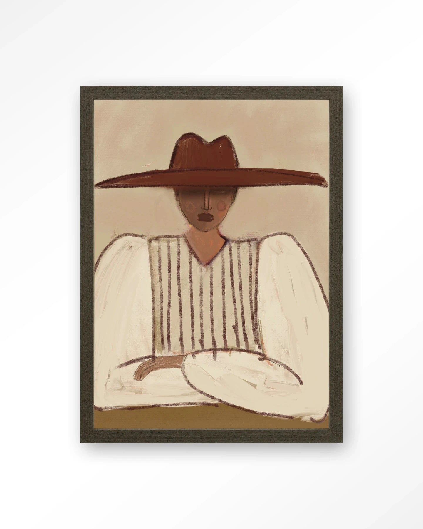 Sunhat - Moderne Wanddecoratie | Artprint, Glass Art, Wandkleed by Urban Cotton