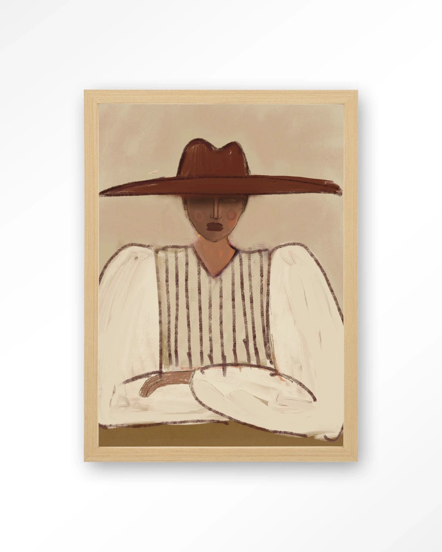 Sunhat - Moderne Wanddecoratie | Artprint, Glass Art, Wandkleed by Urban Cotton