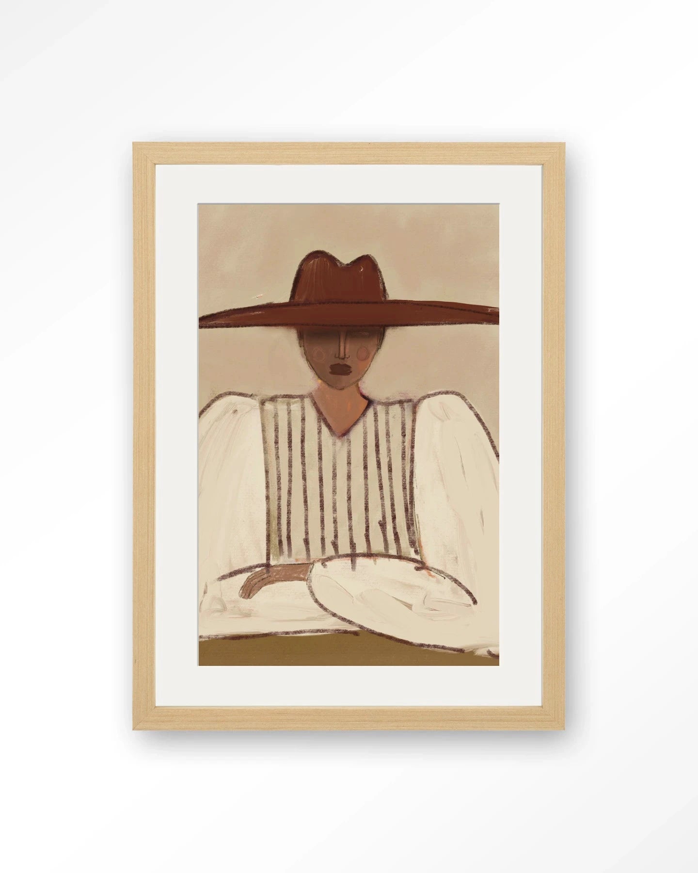 Sunhat - Moderne Wanddecoratie | Artprint, Glass Art, Wandkleed by Urban Cotton
