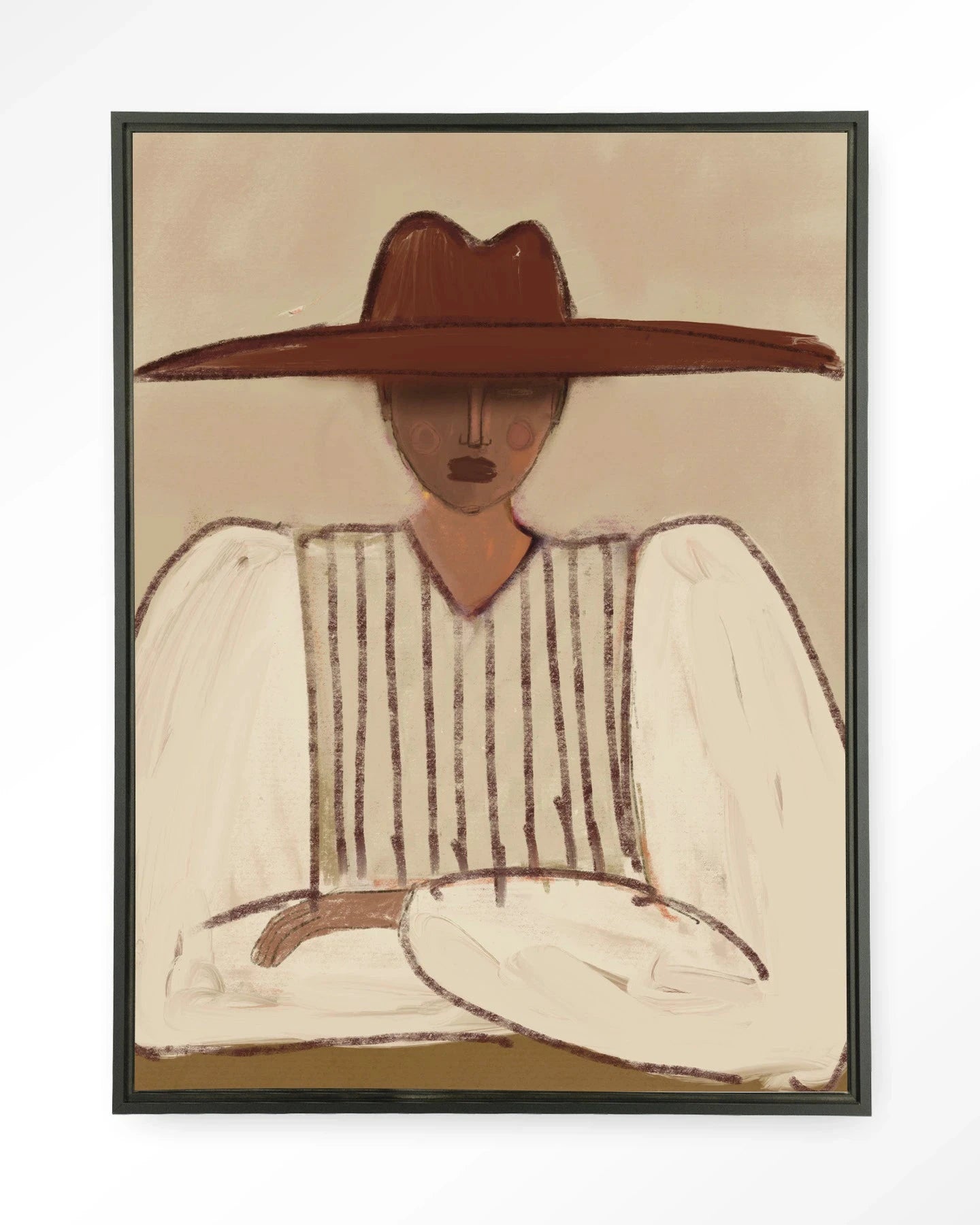 Sunhat - Moderne Wanddecoratie | Artprint, Glass Art, Wandkleed by Urban Cotton