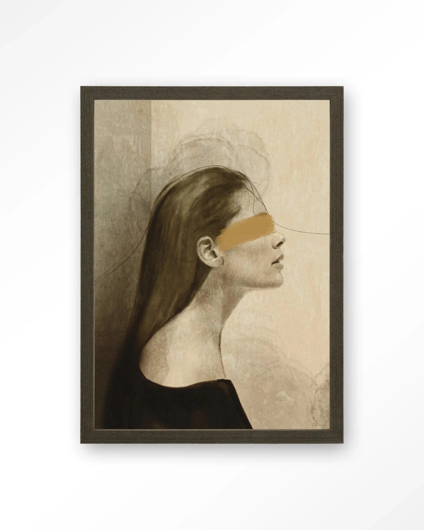 In Her Mind - Moderne Wanddecoratie | Artprint, Glass Art, Wandkleed by Urban Cotton