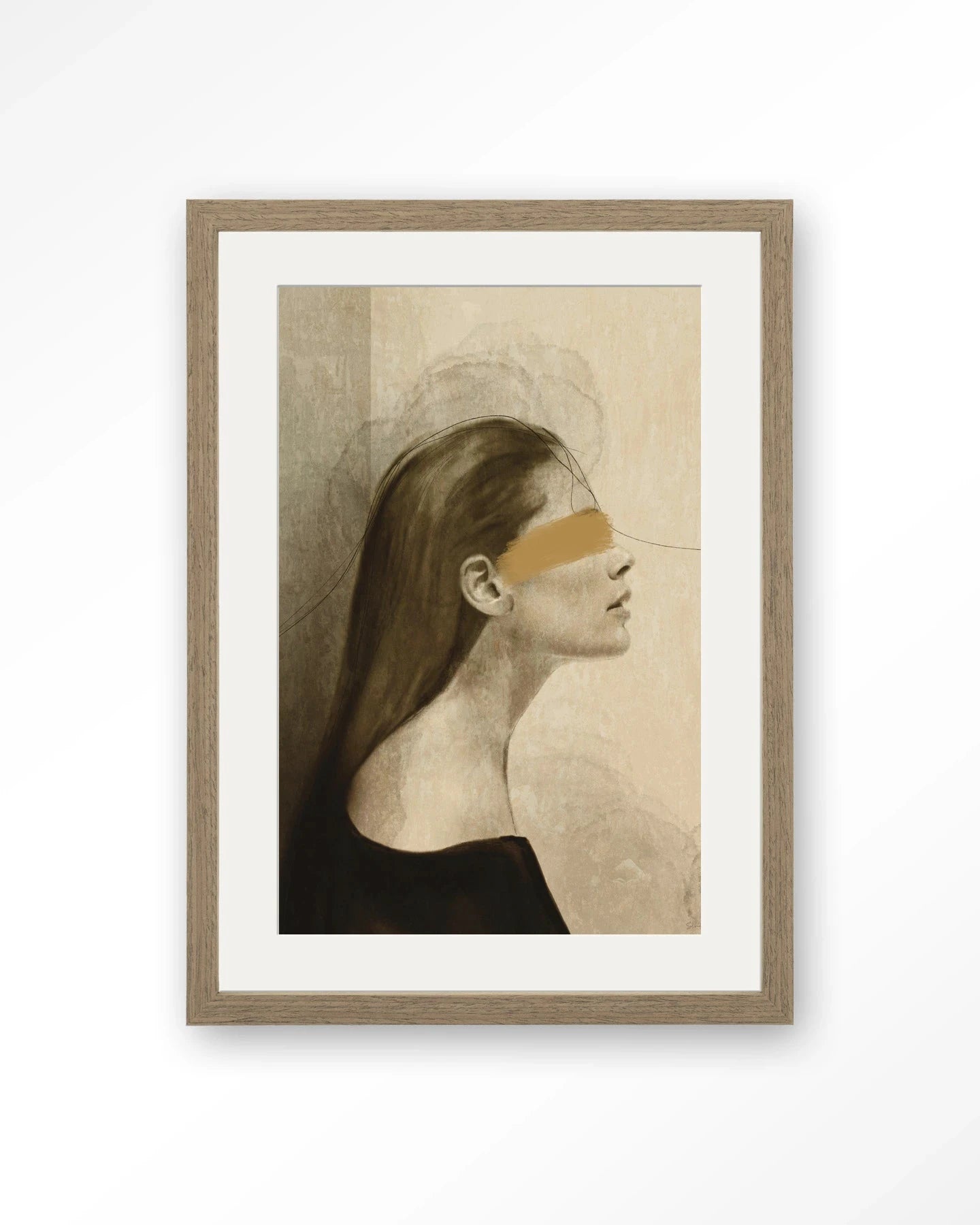 In Her Mind - Moderne Wanddecoratie | Artprint, Glass Art, Wandkleed by Urban Cotton