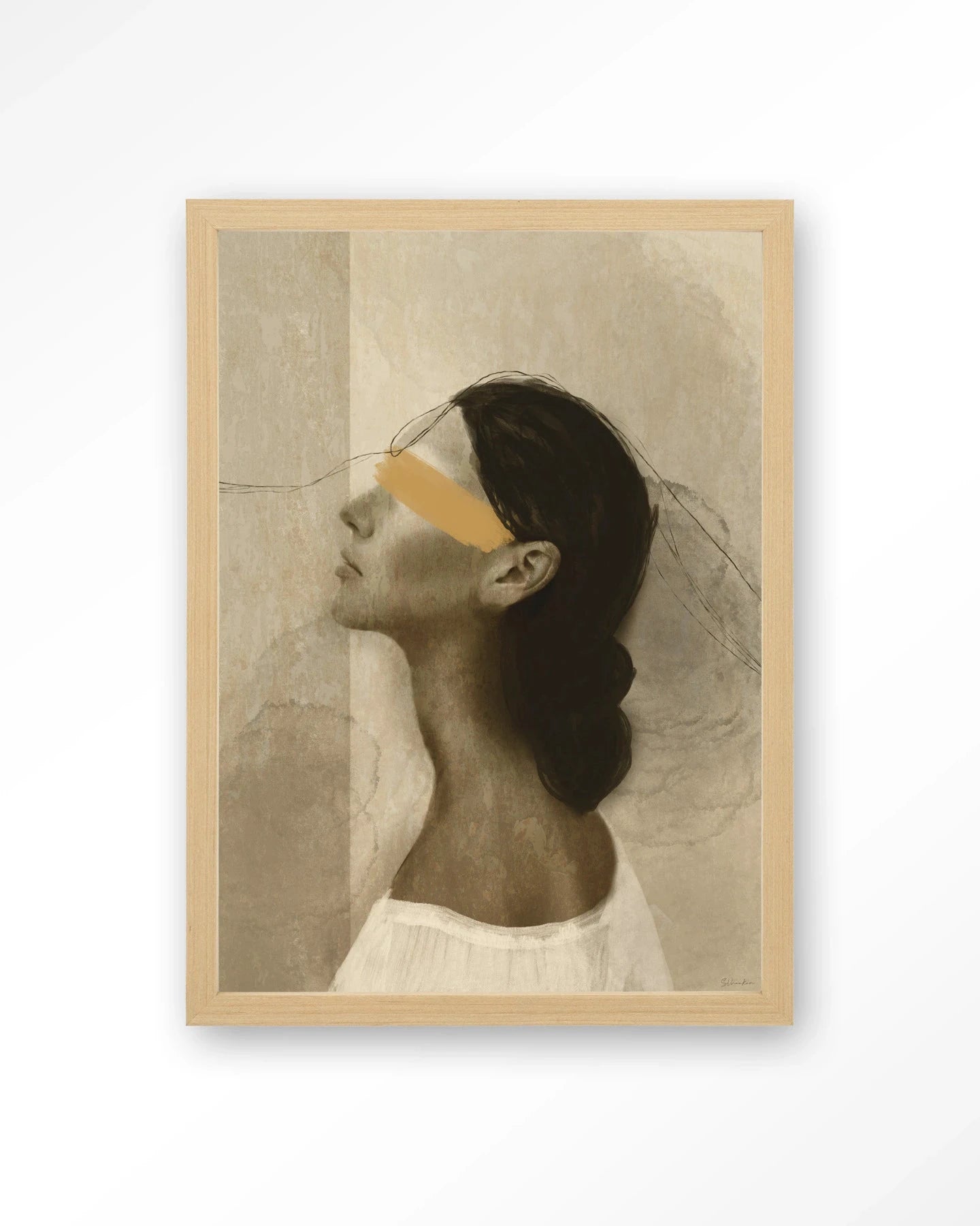 She Thinks Of You - Moderne Wanddecoratie | Artprint, Glass Art, Wandkleed by Urban Cotton