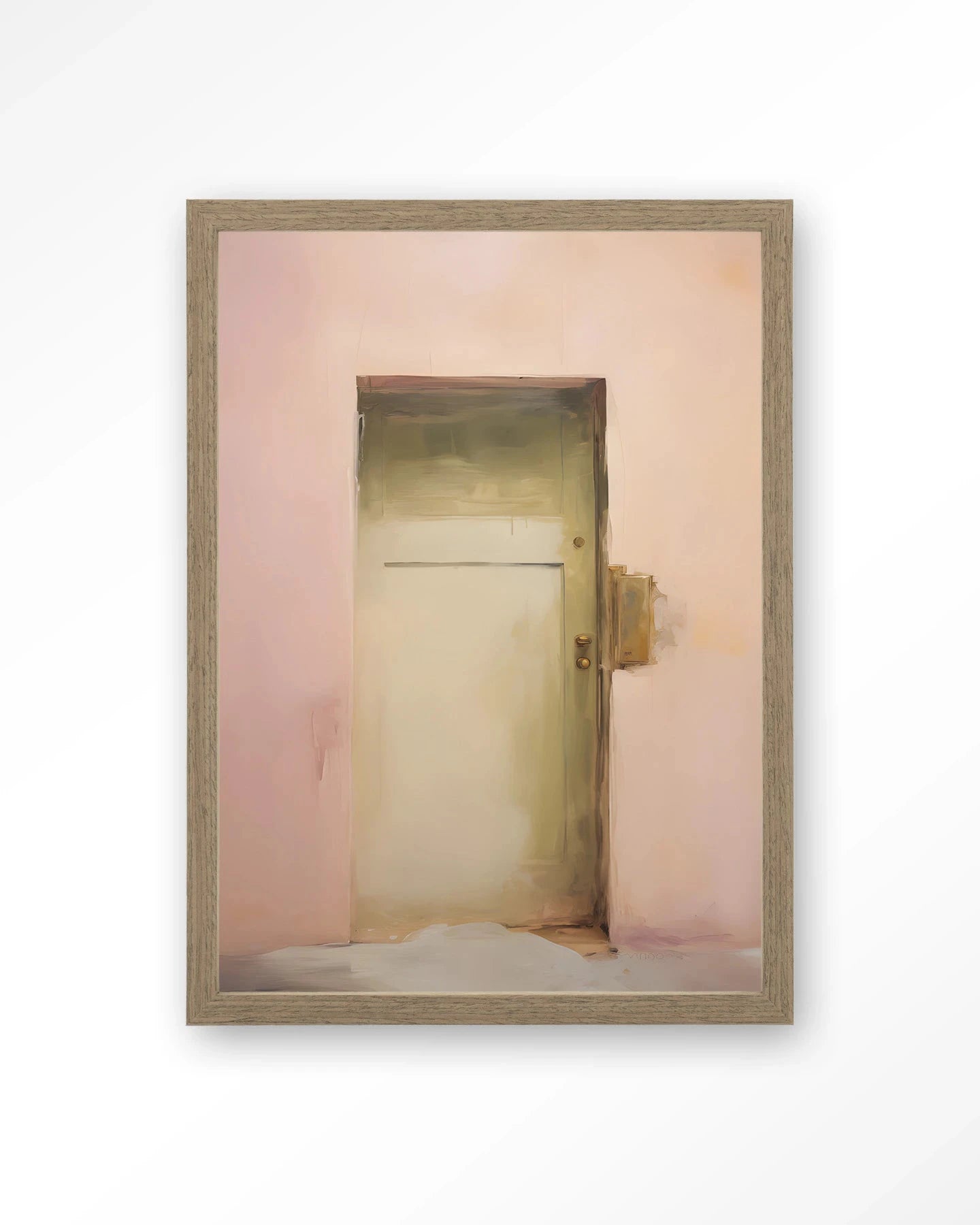Pink Door - Moderne Wanddecoratie | Artprint, Glass Art, Wandkleed by Urban Cotton