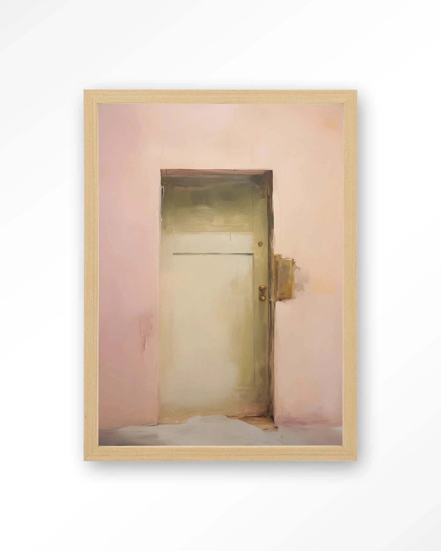 Pink Door - Moderne Wanddecoratie | Artprint, Glass Art, Wandkleed by Urban Cotton